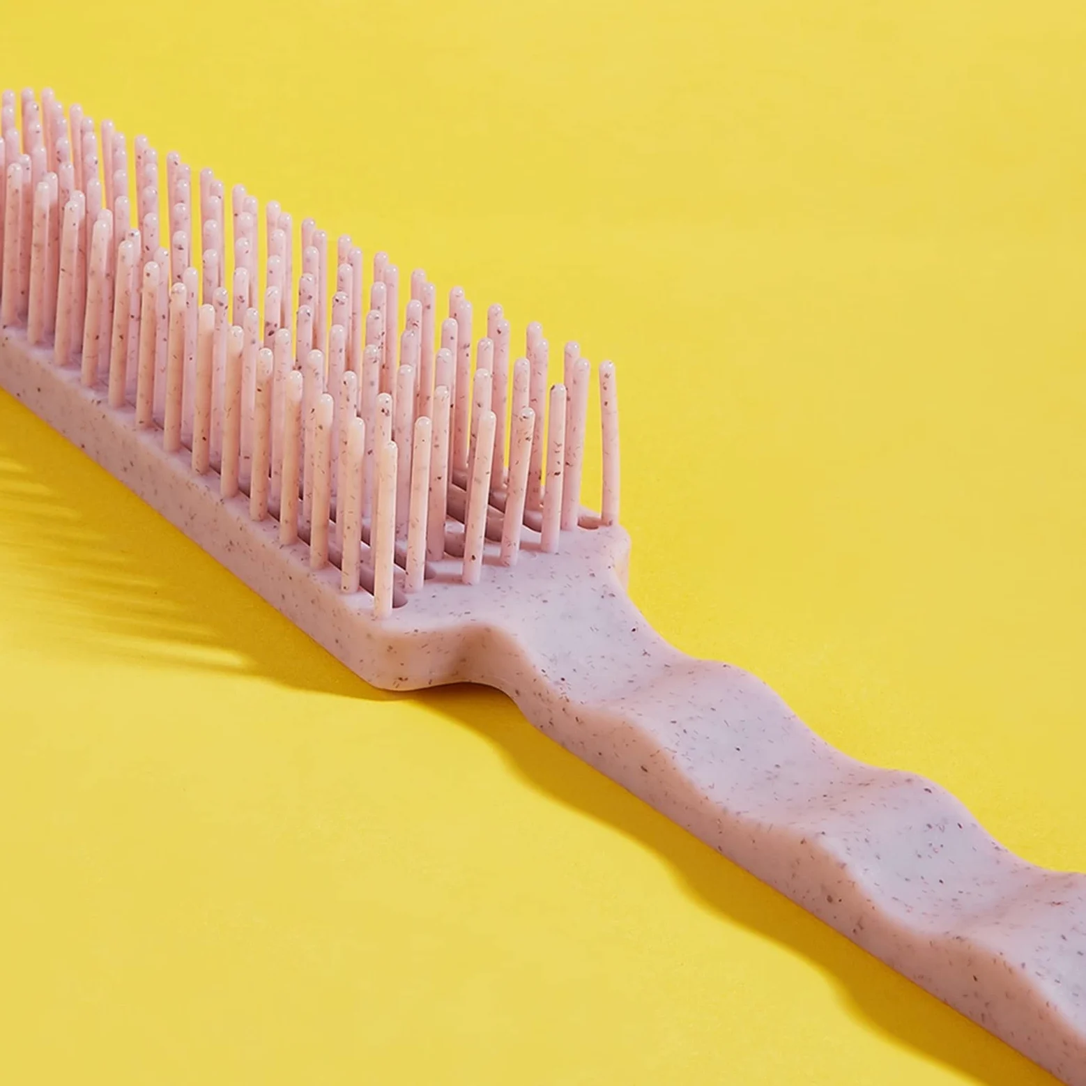 DieffematicSZ Grzebień Styling Hairdressing Comb, Plastic Massage, Multifunctional Straight Hair Rib Comb (Color : Roze)