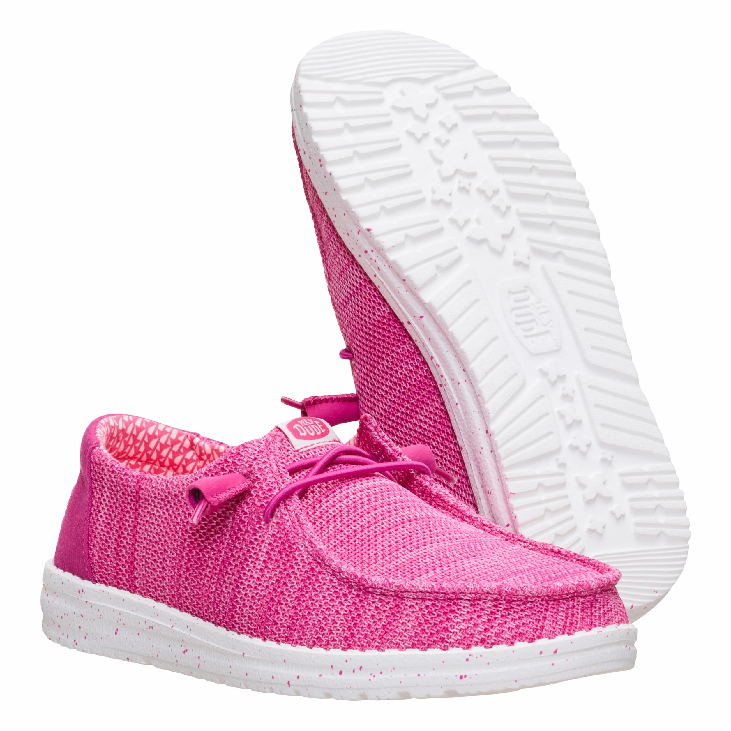 HEYDUDE - Damskie Wendy Stretch Sox - Casualowe płaskie buty wsuwane - styl mokasynów, Różowy - 39