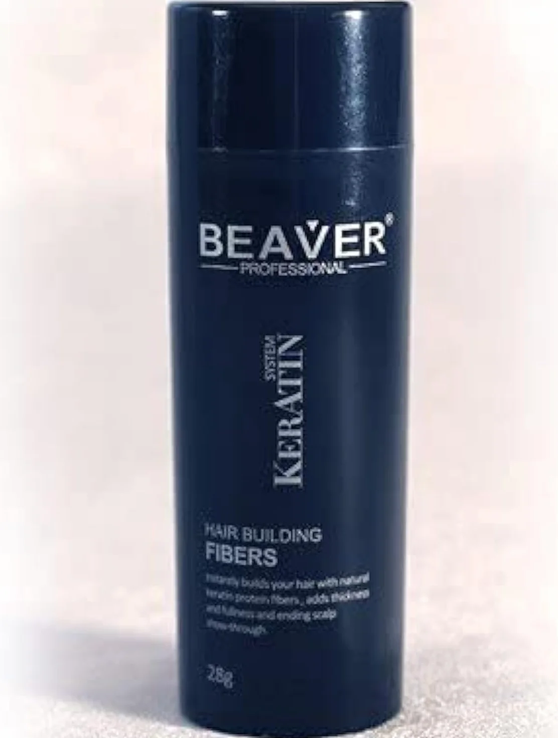 Beaver Keratin Hair Building Fibers 28 g - średni brąz