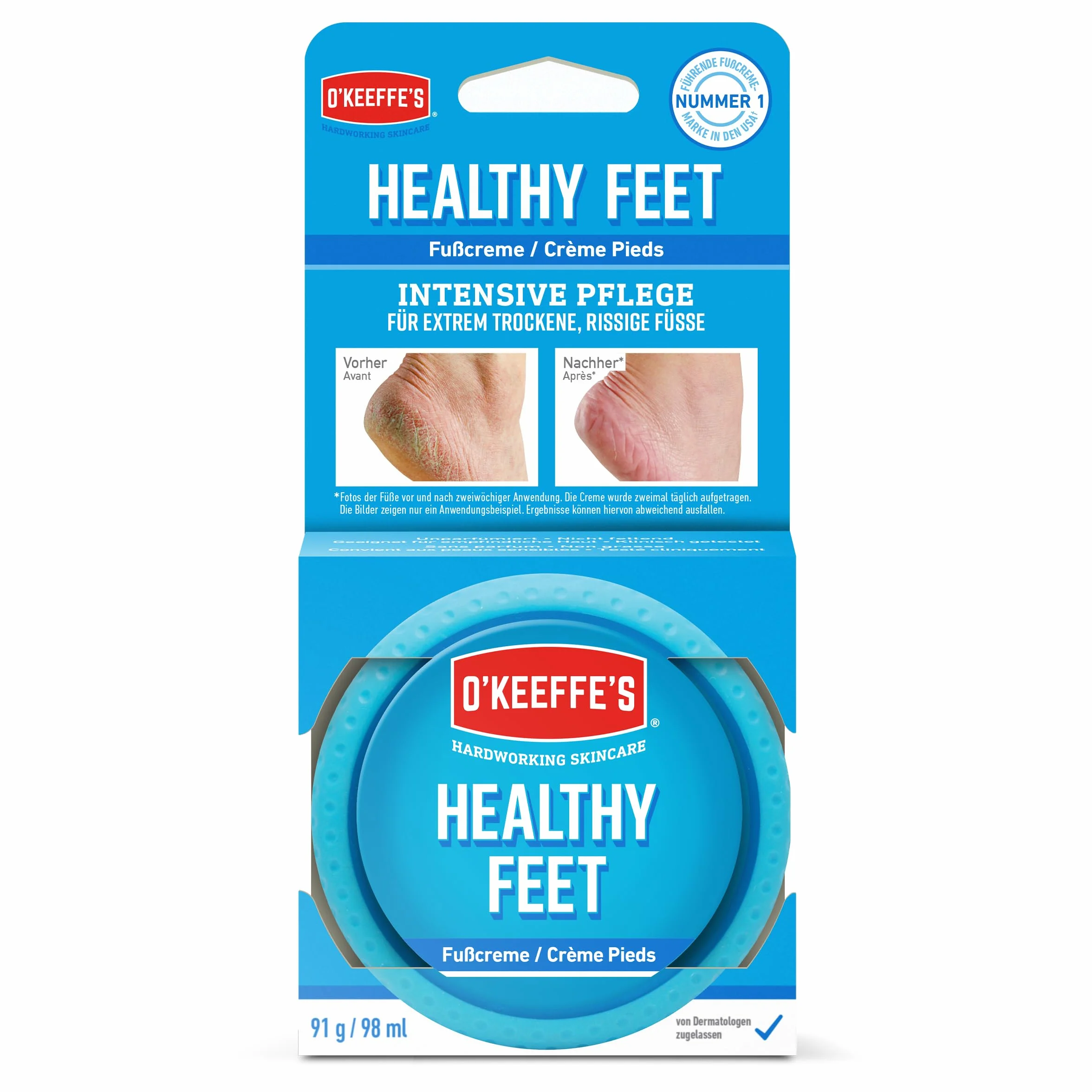 O'Keeffe'S Healthy Krem do Stóp, 91 g