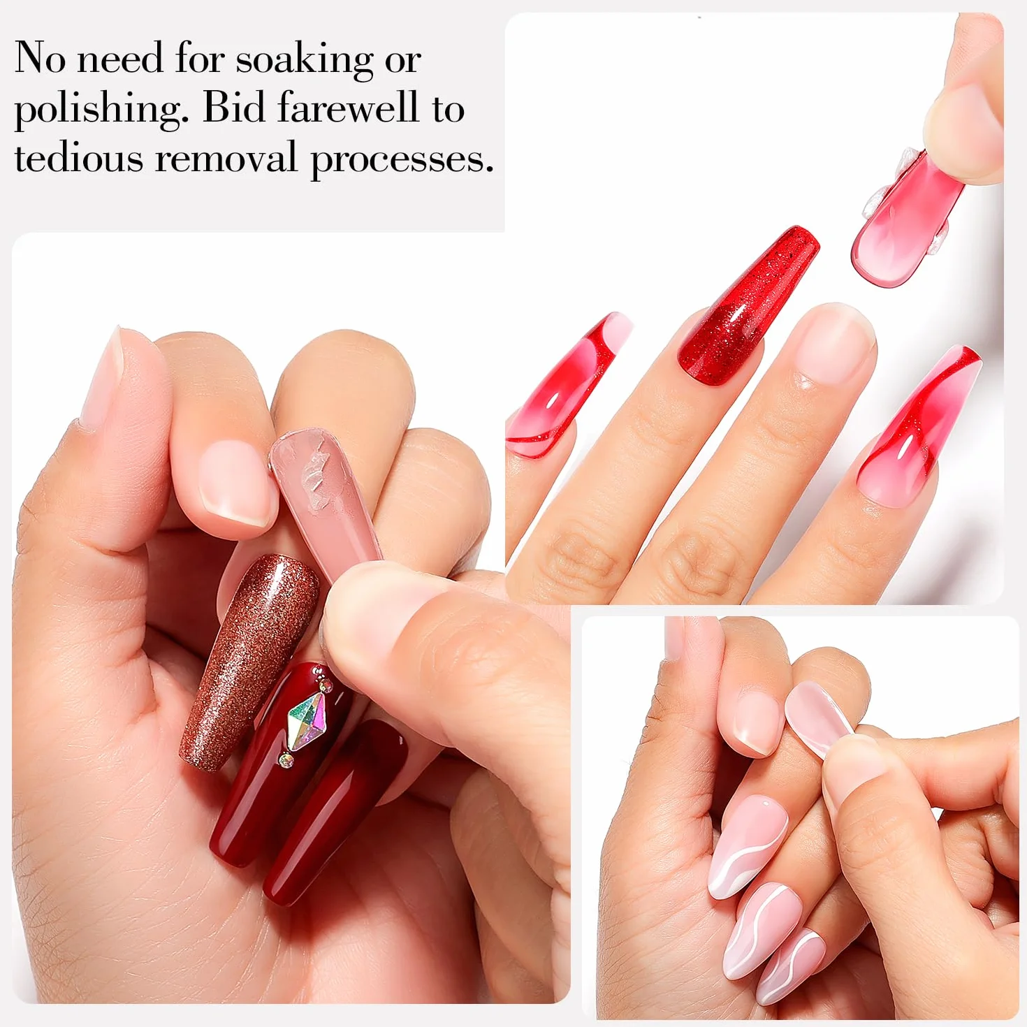 AIMEILI Peel Off Base Coat Gel Remove Półtrwały lakier do paznokci półtrwały lakier do paznokci Soak Off UV LED przezroczysty żel UV 10 ml