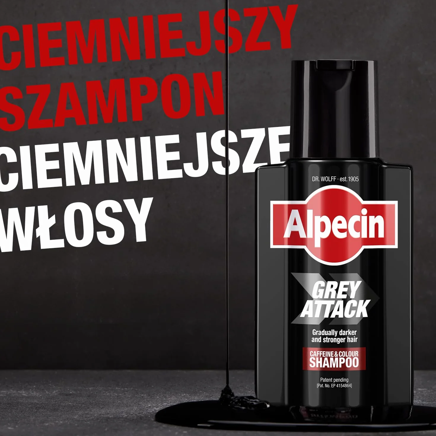 Alpecin Grey Attack Caffeine & Colour Shampoo for Men 2x 200ml