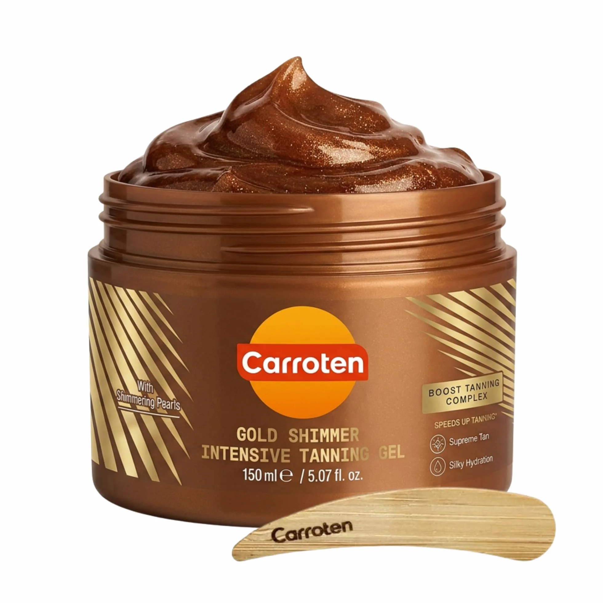 Carroten Gold Tanning Gel 150 ml przyspieszacz opalania z perłami