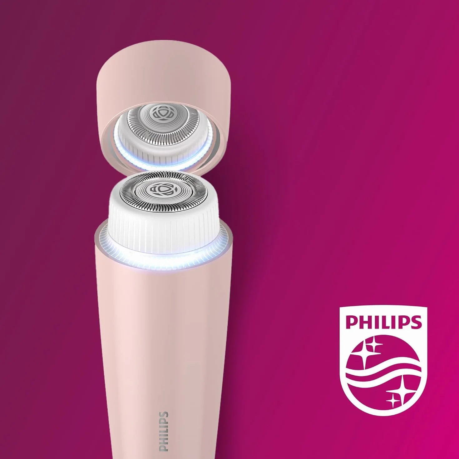 Philips BRR454/00 Narzędzie do usuwania owłosienia twarzy z serii 5000, osobiste, bezprzewodowe, kompaktowe, z hipoalergiczną głową, miękkie i szybkie usuwanie owłosienia twarzy, łatwe udoskonalanie