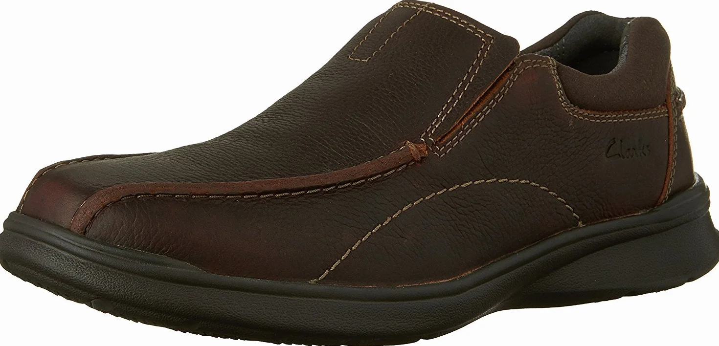 Clarks Męskie mokasyny wsuwane Cotrell Step Slip-On, Brązowy