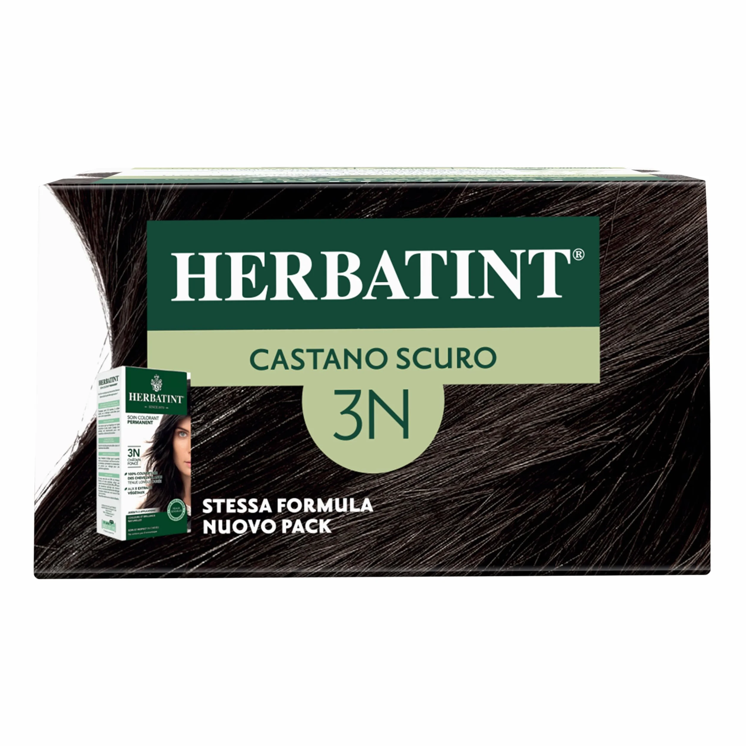 Herbatint 3N ciemny brąz trwały żel do farbowania włosów 170 ml bez amoniaku
