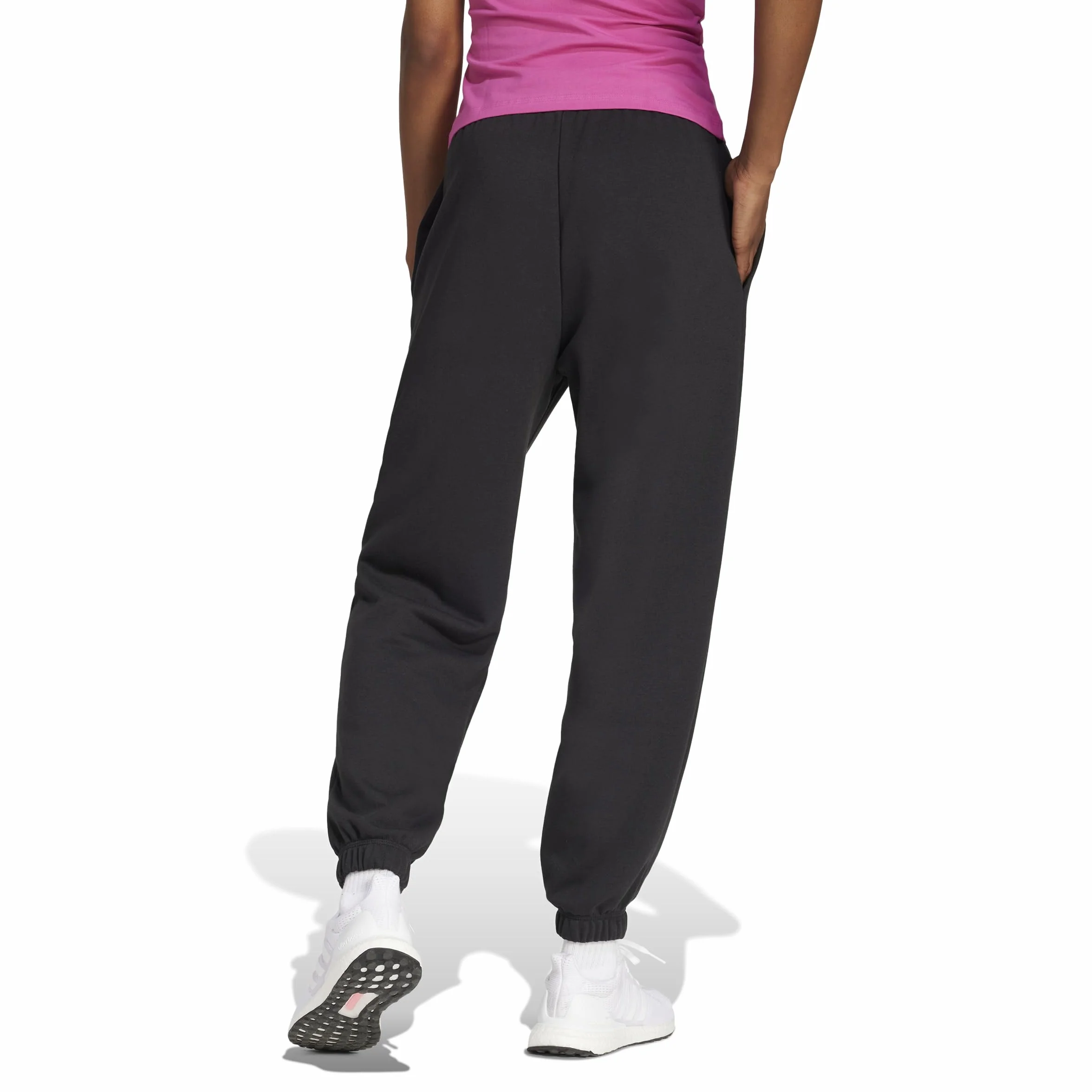 adidas ESSENTIALS LINEAR FRENCH TERRY CUFFED PANTS - Spodnie Kobiety