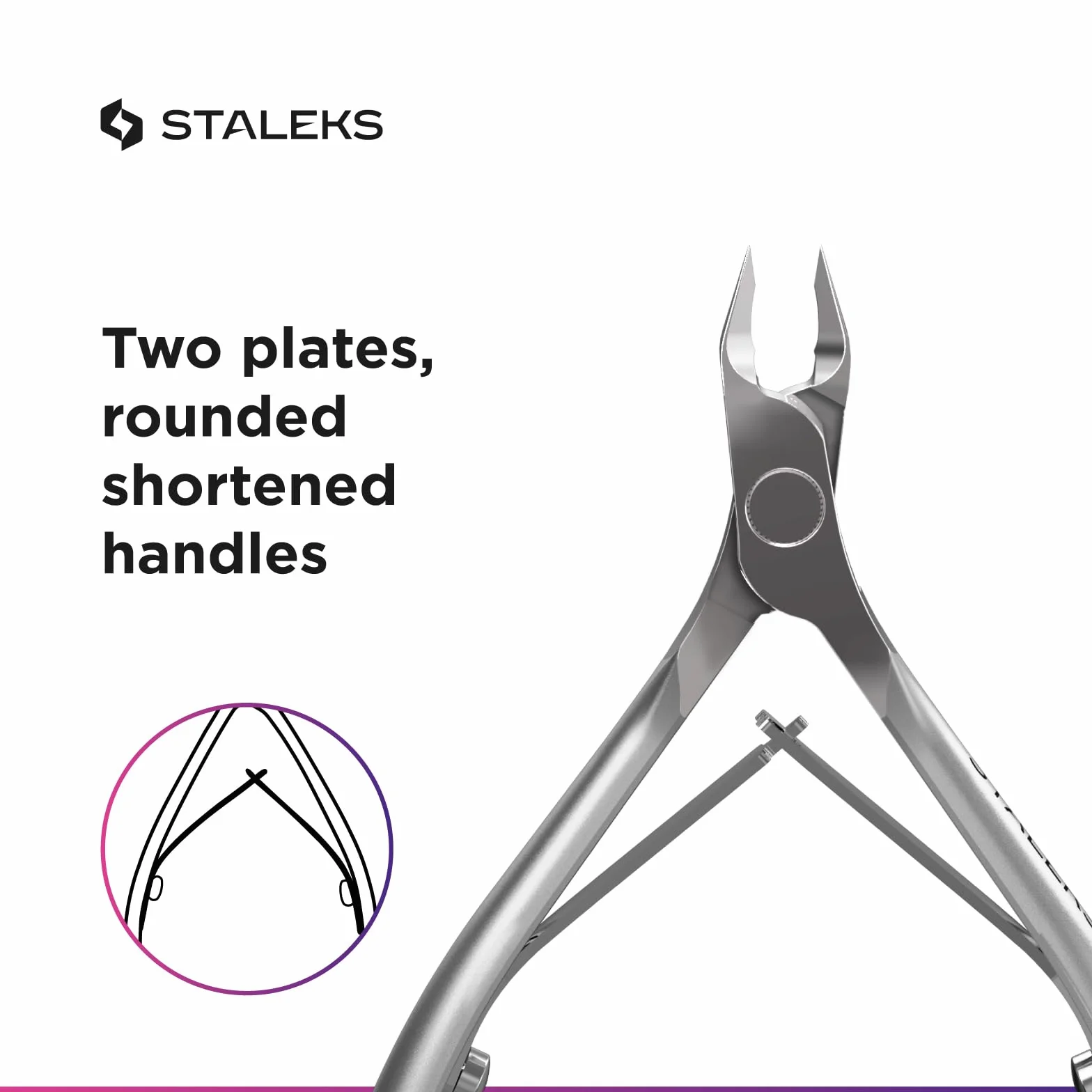 STALEKS Profesjonalny zacisk do skórek SMART 31 3 mm