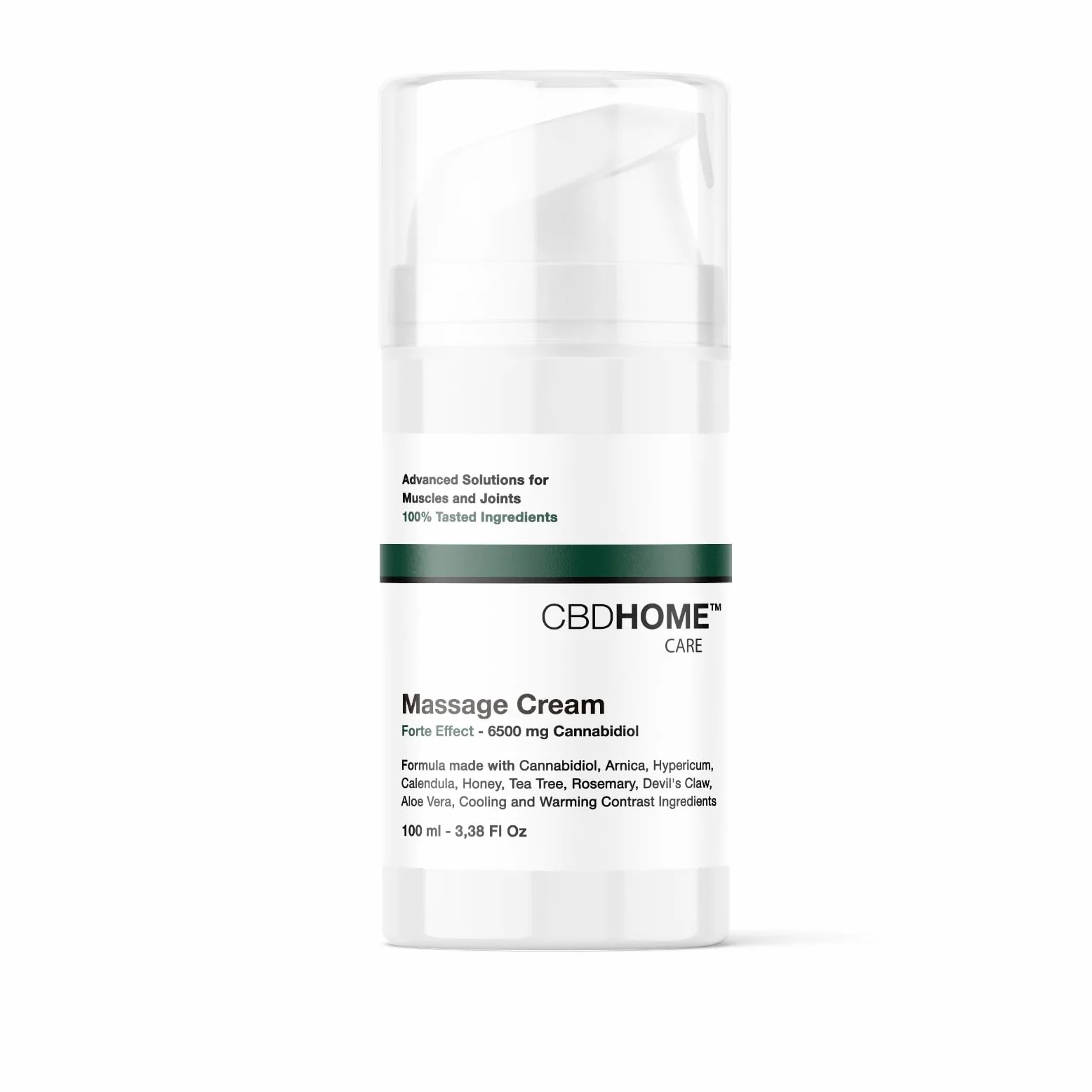 CBD HOME Sports Krem do masażu z 6.500 mg CBD + CBG 100 ml