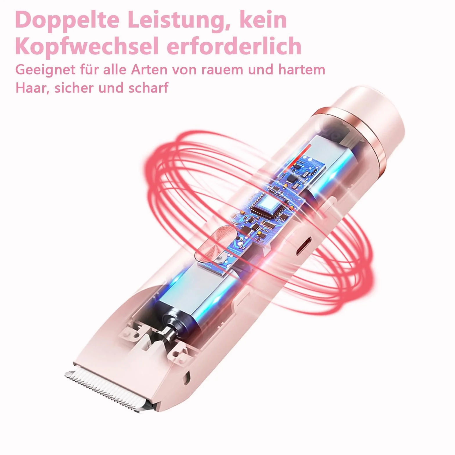 Intimrasierer für Frauen, 2-in-1 Dual Head Elektrischer Rasierer Damen Intimbereich Pro, 2 w 1, podwójna głowica, elektryczna golarka damska