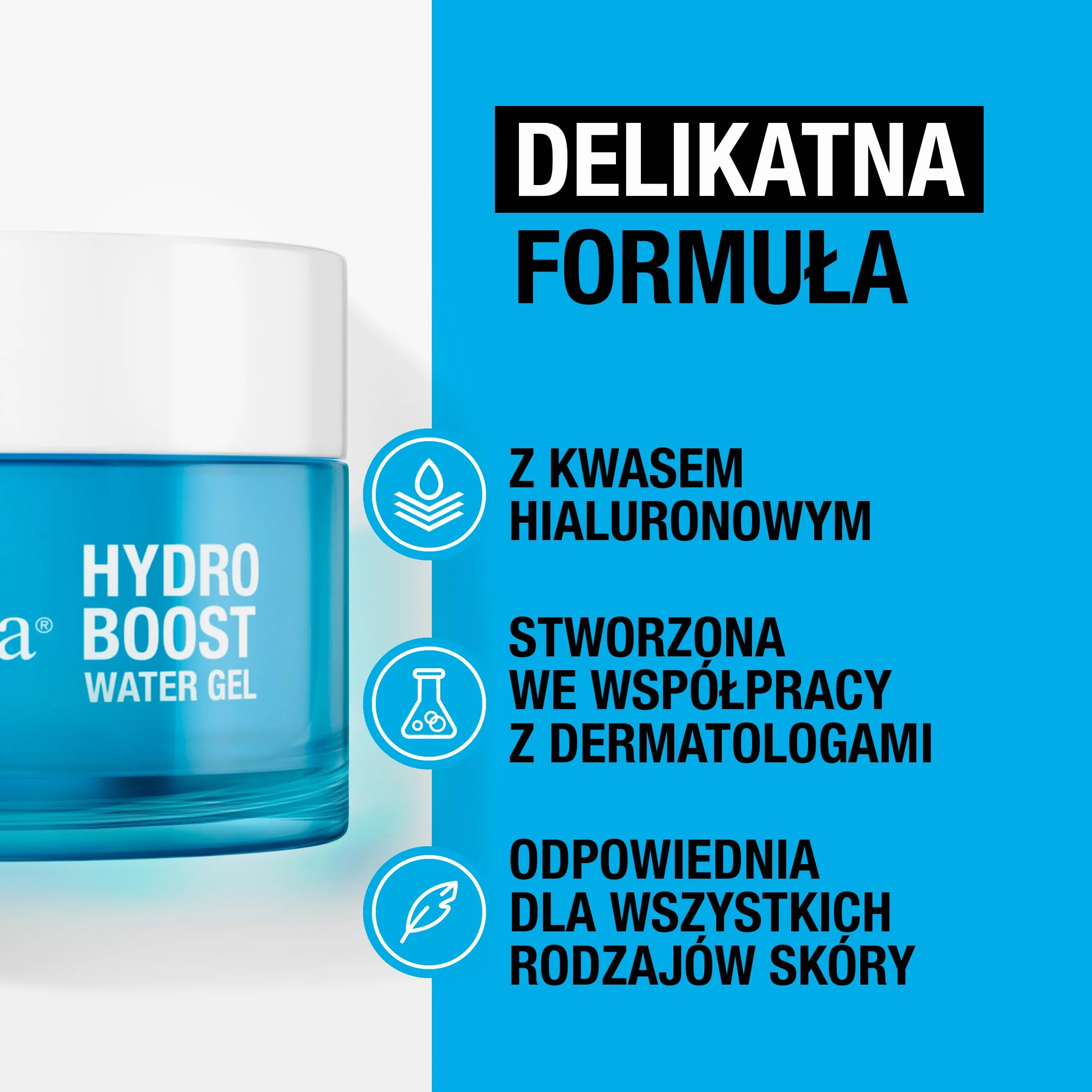 NEUTROGENA® Hydro Boost® Water Gel Nawadniający żel 50ml. Nawadniający żel do cery normalnej i mieszanej, nawilża skórę i wzmacnia jej barierę ochronną. Beztłuszczowa formuła, nie zatyka porów.