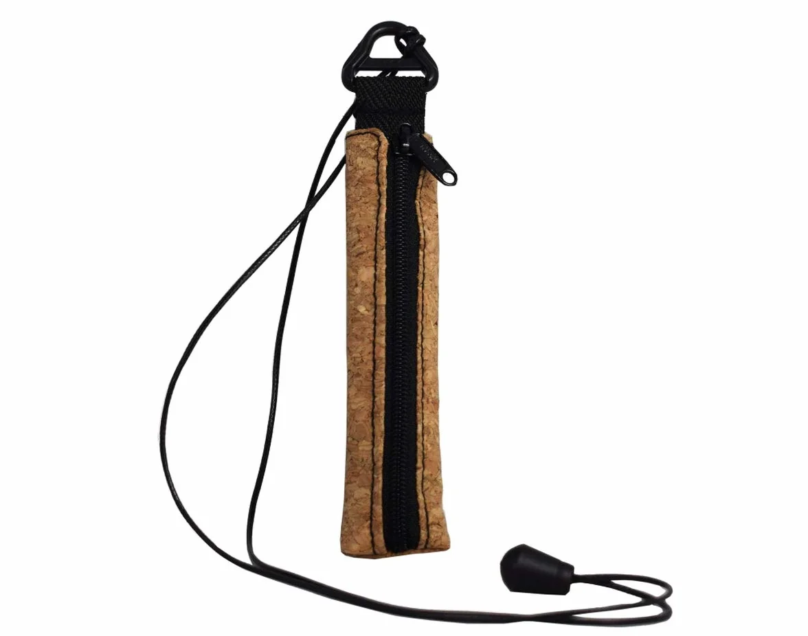 Plan B, Etui Ochronne do Małych i Płaskich Vape, Kompatybilne z Myblu i Podobnymi, Smycz 100 cm, Jasnobrązowy, Unisex, Korek (Naturist)