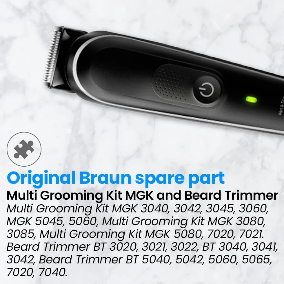 Anakel Home Zamienne Ostrze Do Cięcia Włosów 81634451 Kompatybilny z Braun Multi Grooming Kit MGK i Beard Trimmer | Krótka głowica do strzyżenia brody