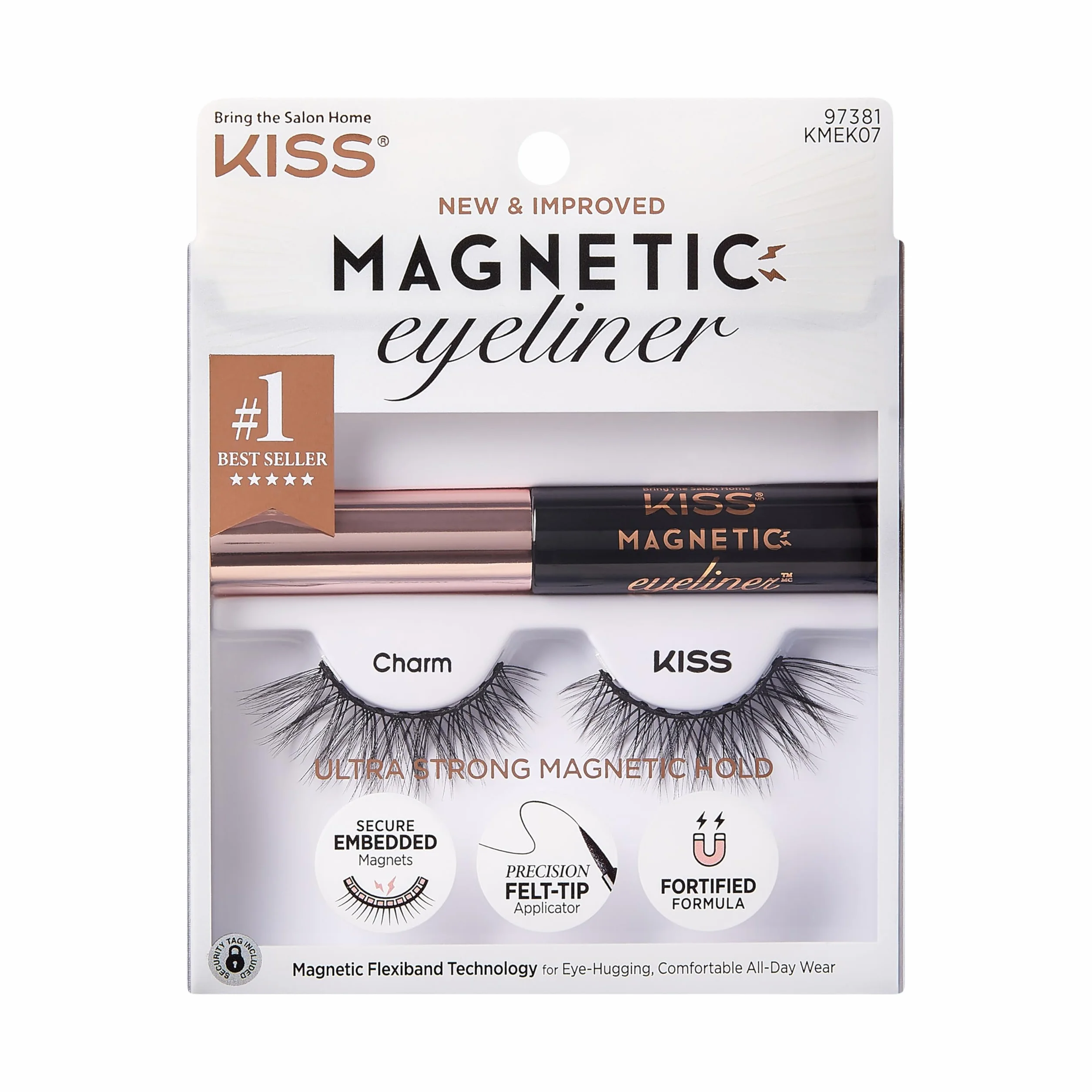 KISS rzęsy magnetyczne zestaw Charm eyeliner