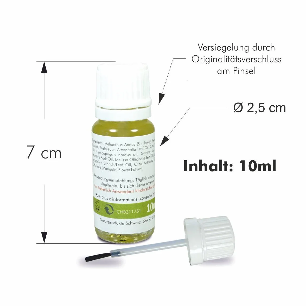Olejek do higieny paznokci z olejkiem z drzewa herbacianego i manuka 10 ml