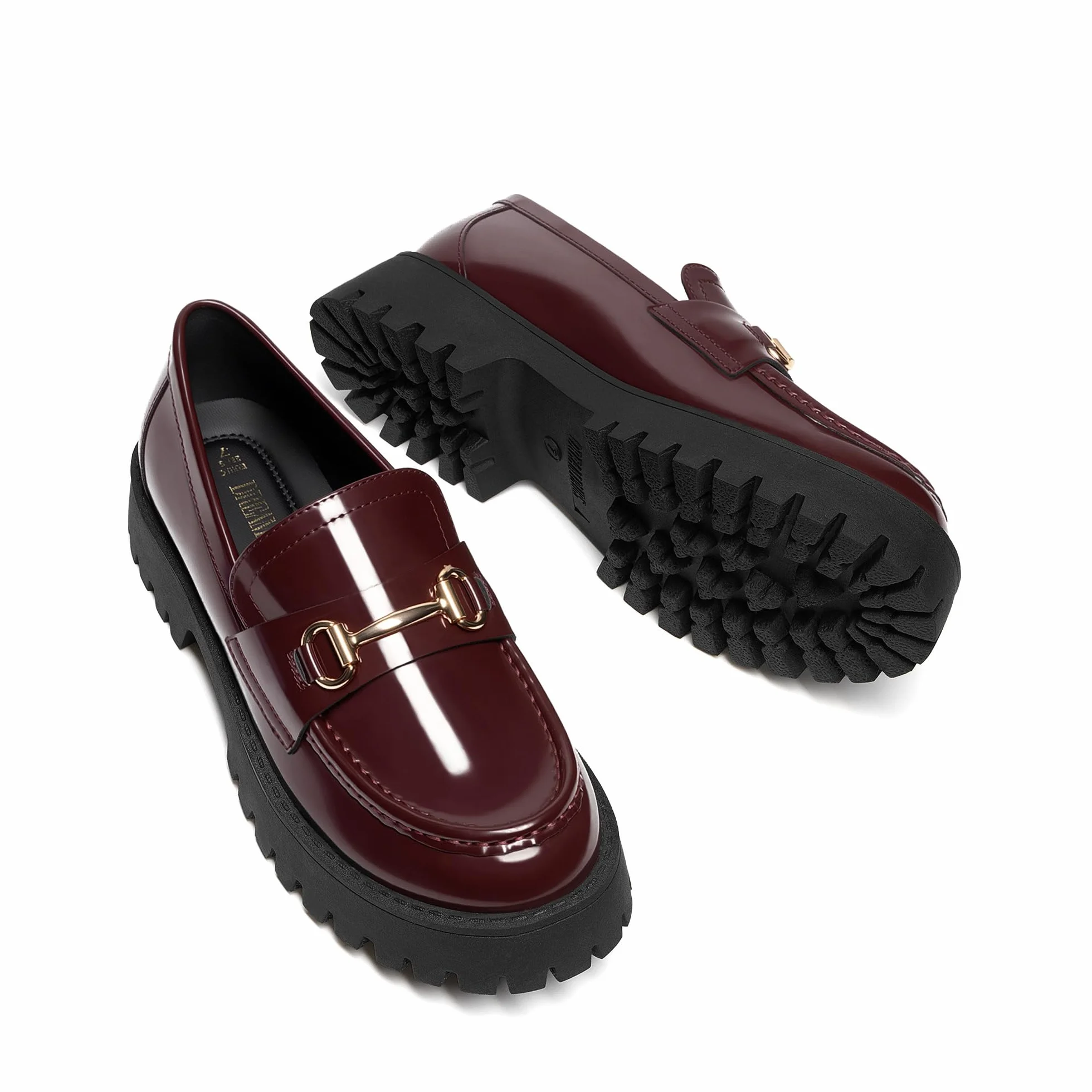 DREAM PAIRS Mokasyny dla kobiet Platforma Grube Penny Loafer Slip On Casual Eleganckie buty biznesowe z podparciem łuku