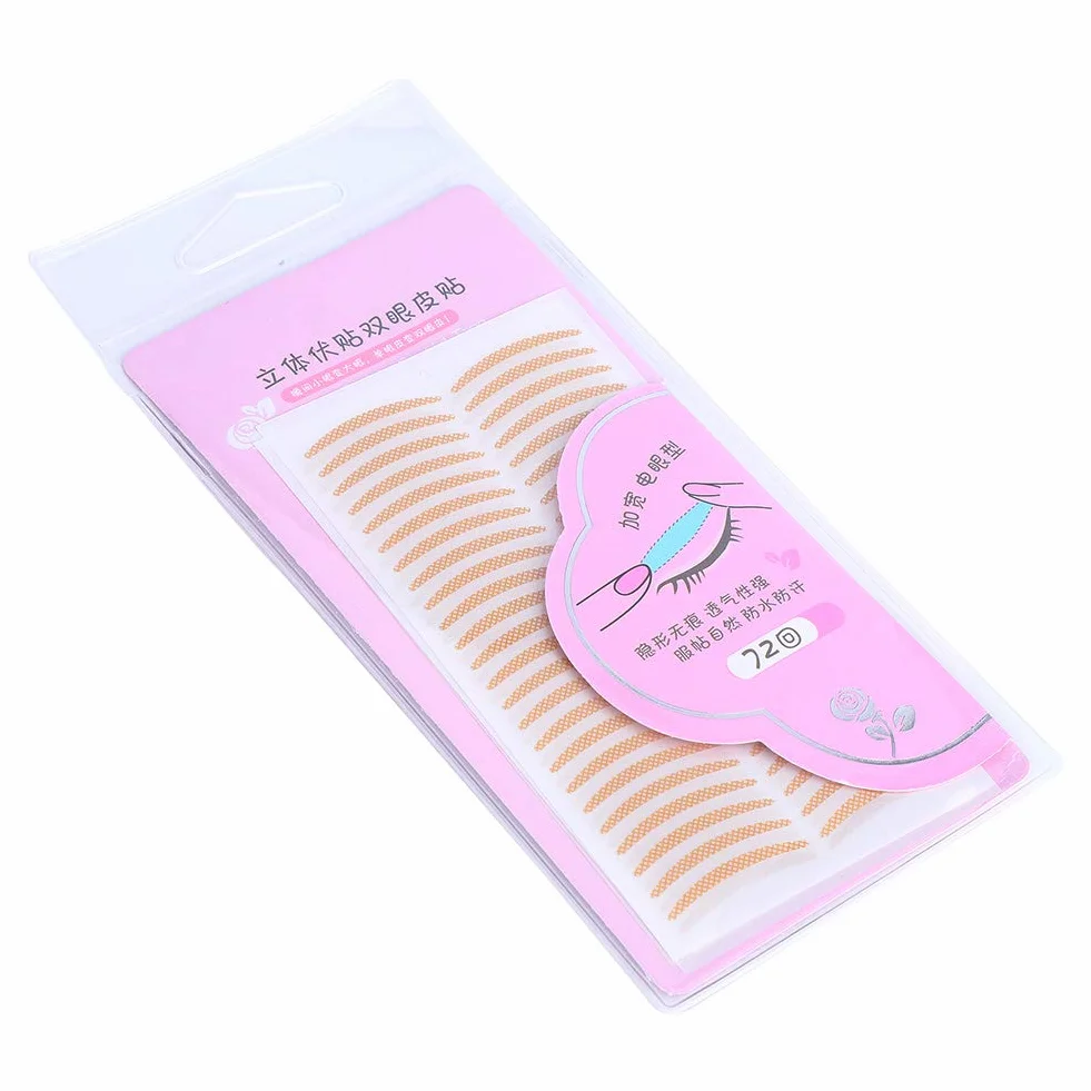 Invisible Double Eyelid Tape, narzędzie do makijażu niewidocznych naklejek na powieki o doskonałej lepkości - wygodna i oddychająca - na zakryte, obwisłe, nierówne lub mono powieki - duże i
