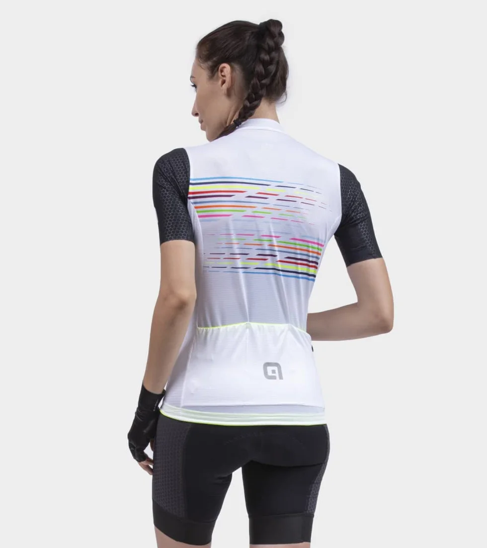 Alé Cycling damska koszulka z krótkim rękawem z logo PRS, biała, L