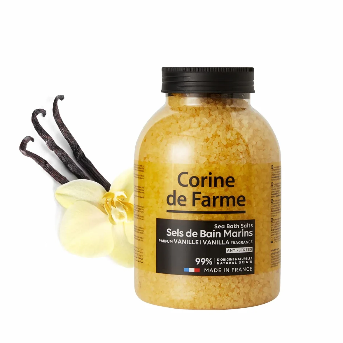 Corine de Farme Naturalne sole morskie antystresowe do kąpieli z wanilią 1,3 kg