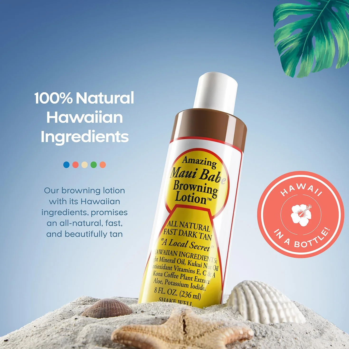 Balsam do brwi - All Natural Fast Dark Tan 8 fl.oz by Maui Babe by Maui Babe