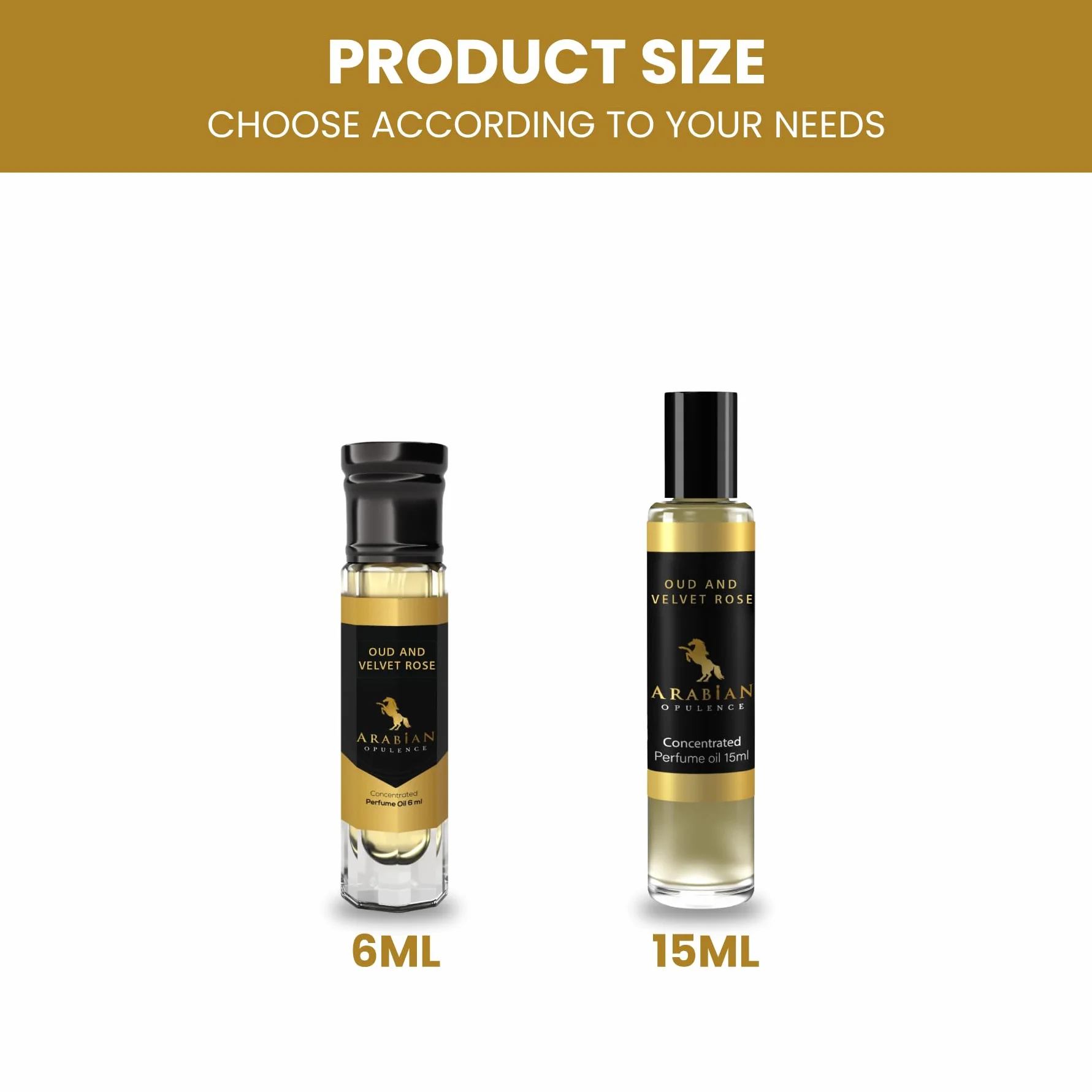 Arabian Opulence FR288 OUD AND VELVET ROSE skoncentrowany olejek perfumowany, bursztynowy, kwiatowy, bez alkoholu, butelka dla kobiet, długotrwałe perfumy na bazie oleju (6 ml)