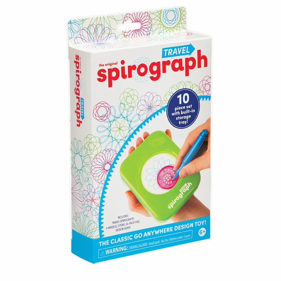 Spirograph - 33982 - Reise Spirograph - zestaw do majsterkowania, 1 sztuka (1 opakowanie), biały