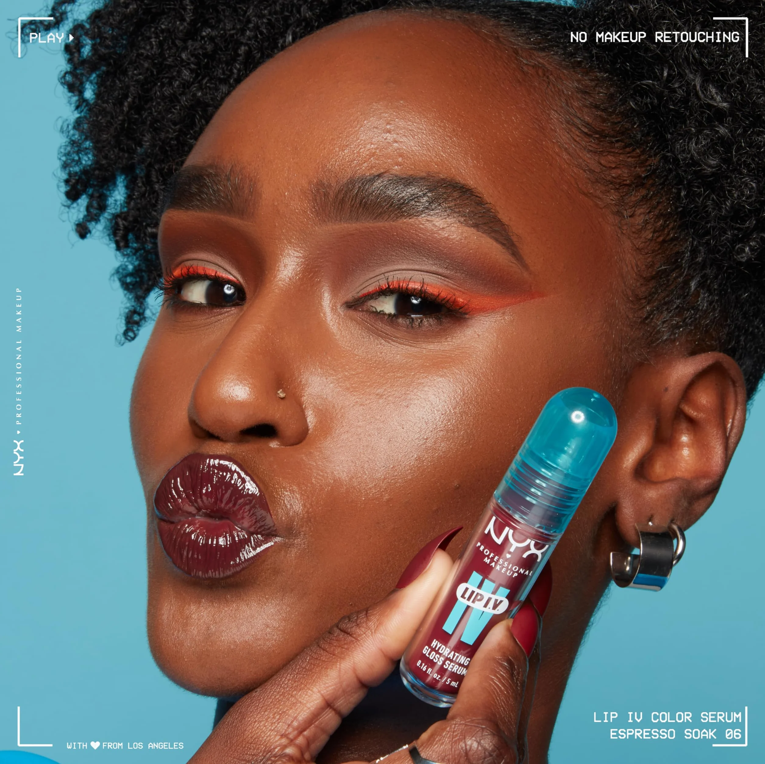 NYX Professional Makeup Nawilżający błyszczyk do ust, kolor i połysk na mokro, do 12 godzin, z witaminą B12 i magnezem, nawilżający połysk do ust IV, odcień: Berry Thirsty
