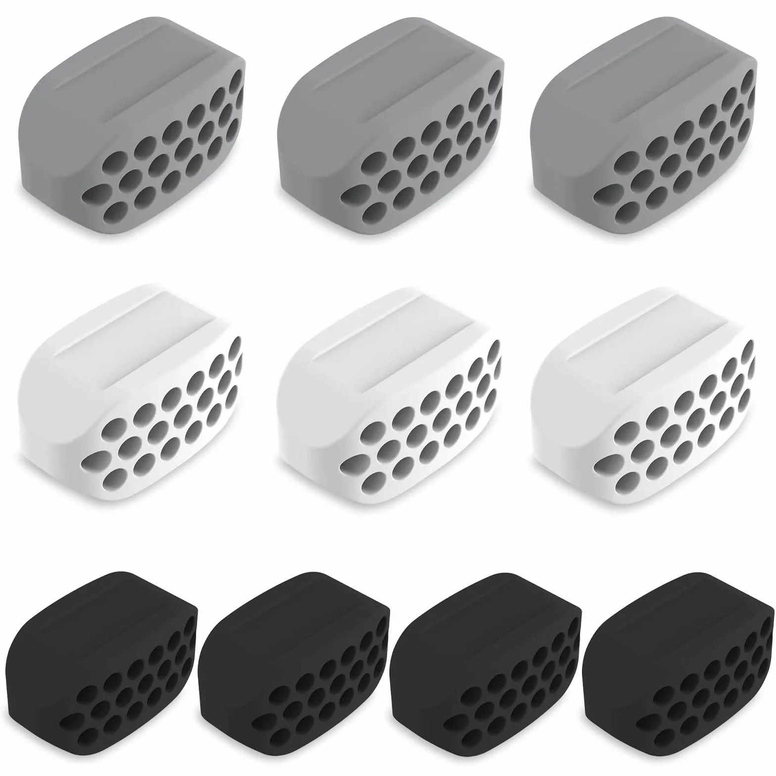 10 sztuk szczęki trener szczęk, silikonowy przyrząd szczękowy, trener szczęk, Facial Mięśni Trener wzmacniający i ujędrniający szczękę, zarówno dla mężczyzn, jak i kobiet