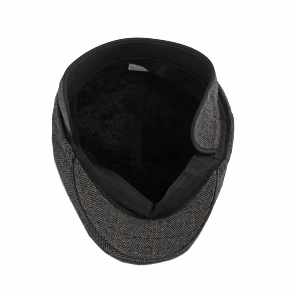 YAMEE Beret zimowa męska ze składaną klapką na uszy, wiatroszczelna, czapka zimowa dla mężczyzn w stylu retro, beret, ciepła czapka z suwakiem, dla mężczyzn i kobiet, czapka Cabbie Cap