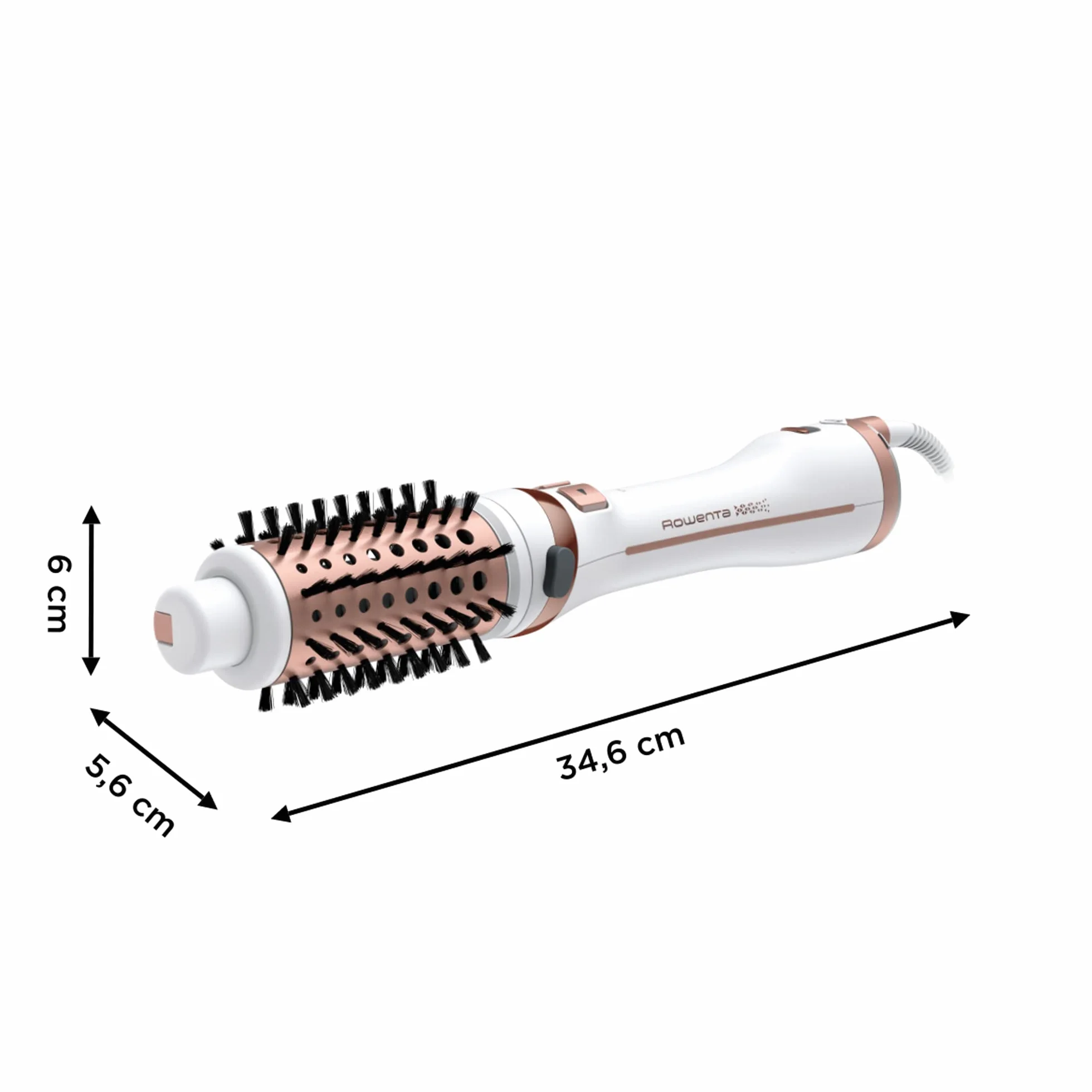 Rowenta CF9720F0 Brush Activ' Ultimate Care szczotka obrotowa, biały i miedziany