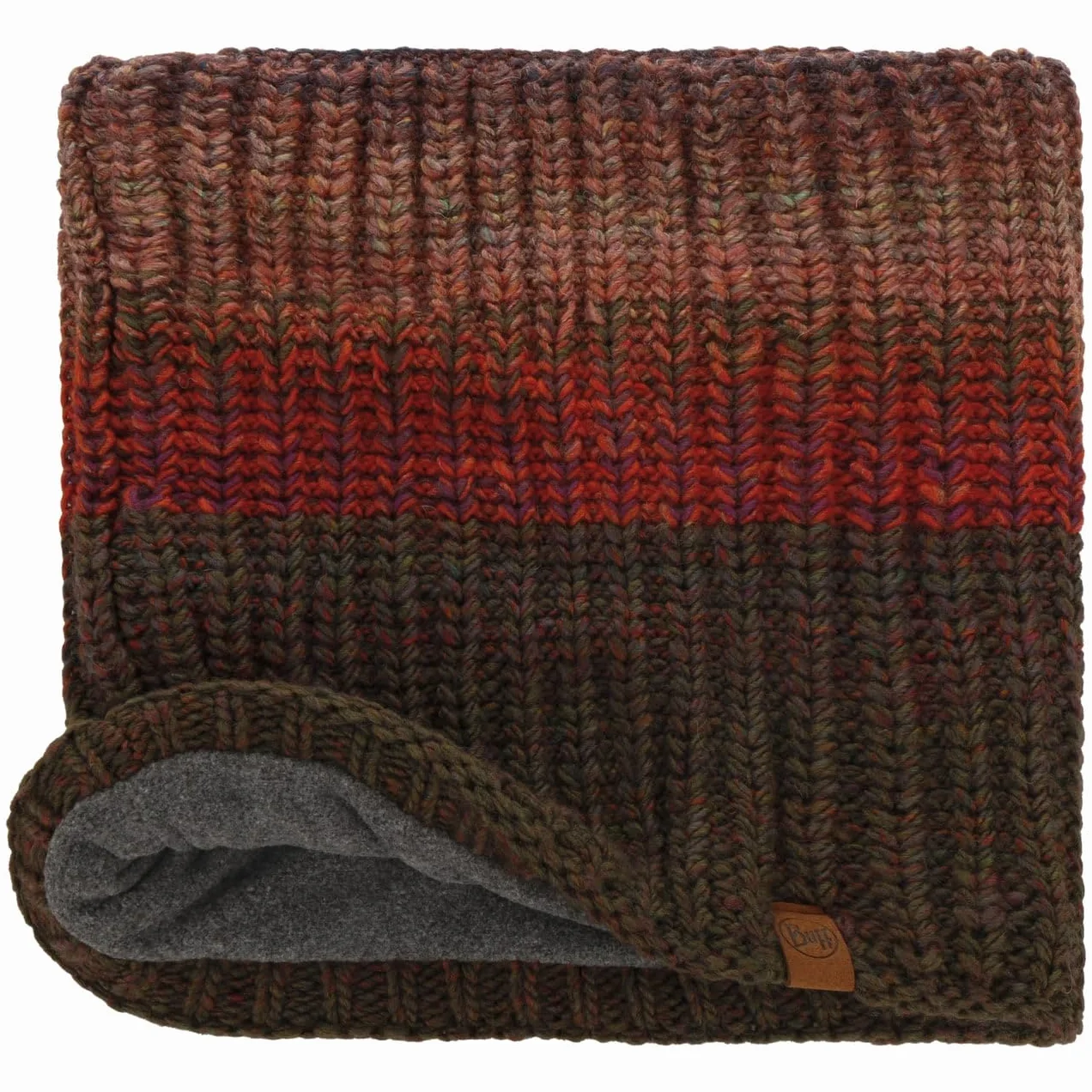 BUFF Komin na Zime Knitted & Fleece MultiKobiety - Made in Spain szalik Z podszewką Zima jesień-zima