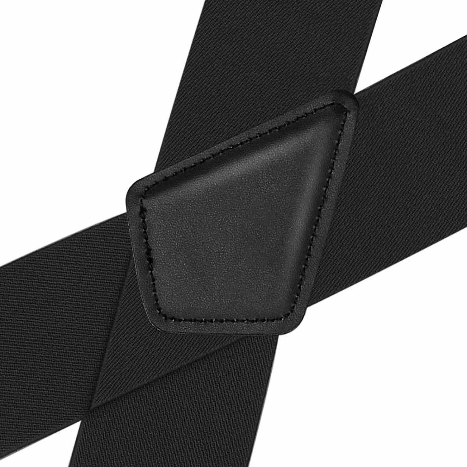 Elastyczne szelki Szelki w kształcie litery X z regulacją szerokości 3,5 / 5cm z 4 klipsami Paski do paska czarne (5cm)
