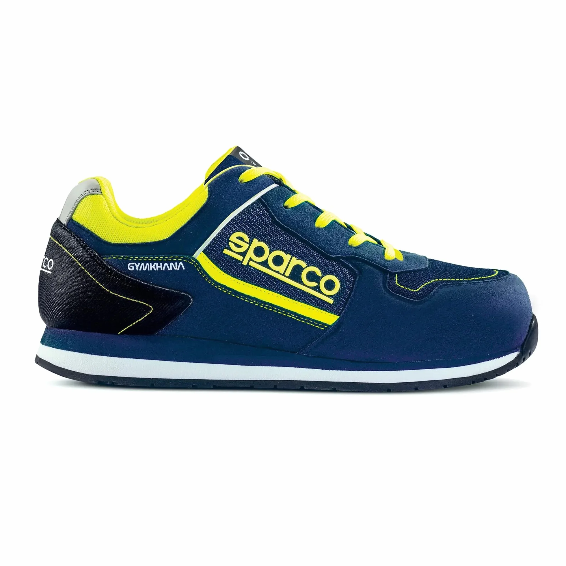 Sparco Gymkhana S1P SRC niebiesko-żółte neonowe buty robocze