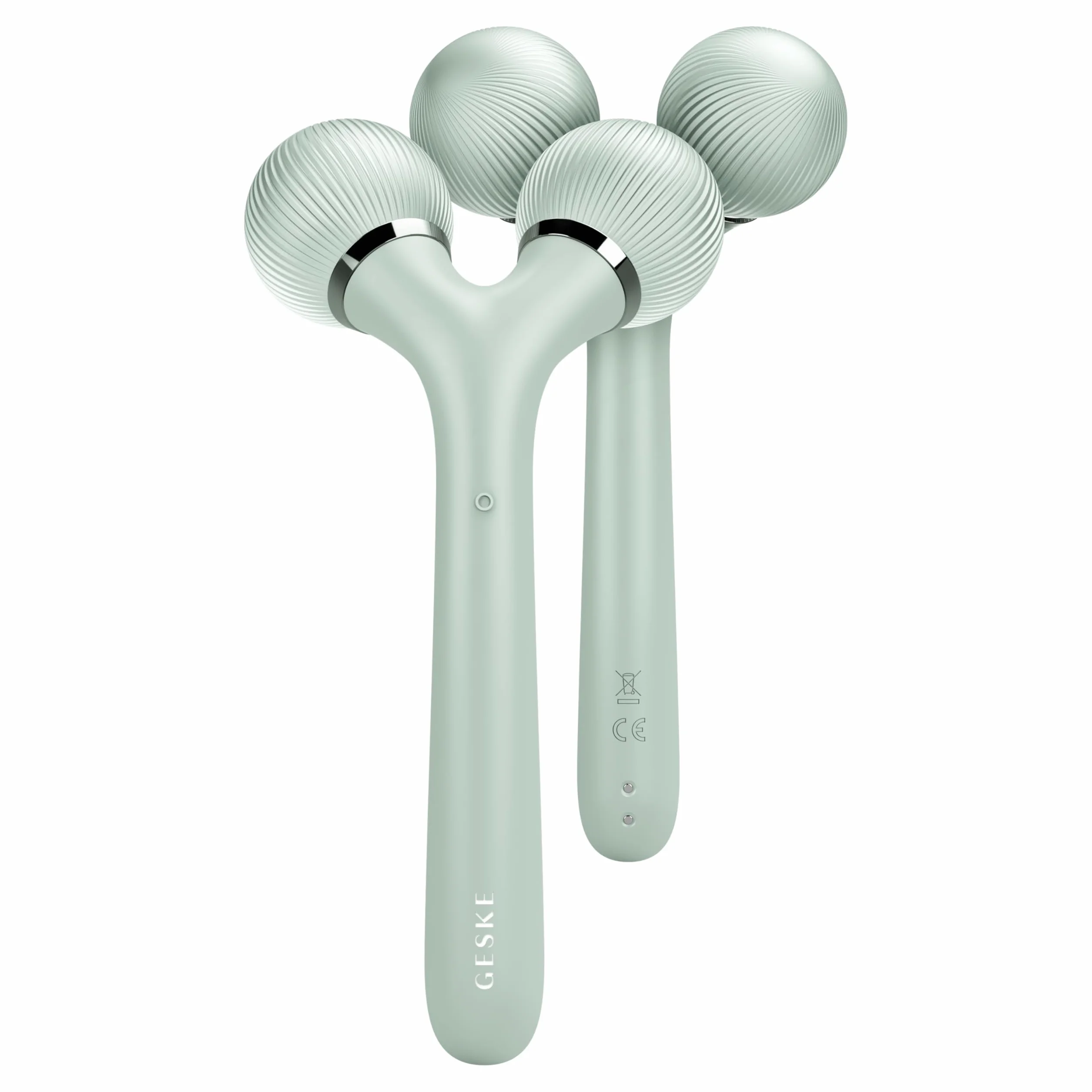 GESKE | SmartAppGuided™ Soniczny roller do twarzy i ciała | 4 w 1 | Derma Roller | Roller do skóry | Urządzenie do twarzy i ciała | Profesjonalny wałek do twarzy | Ujędrnia i upiększa ciało i twarz