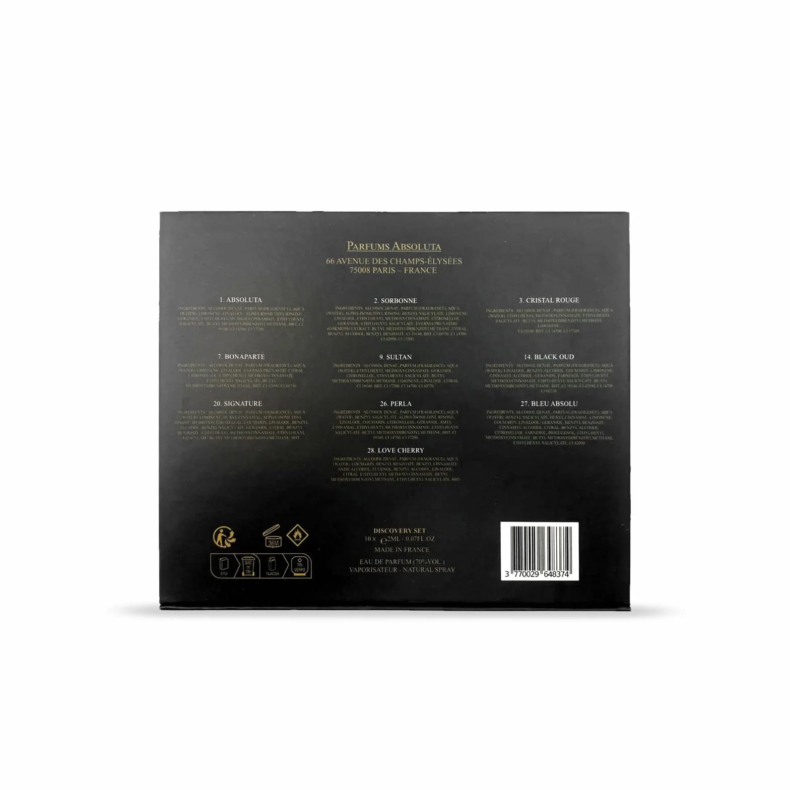 MDPARFUMS Privée Collection CP Prestige Zestaw 10 próbek 2 ml perfumy unisex
