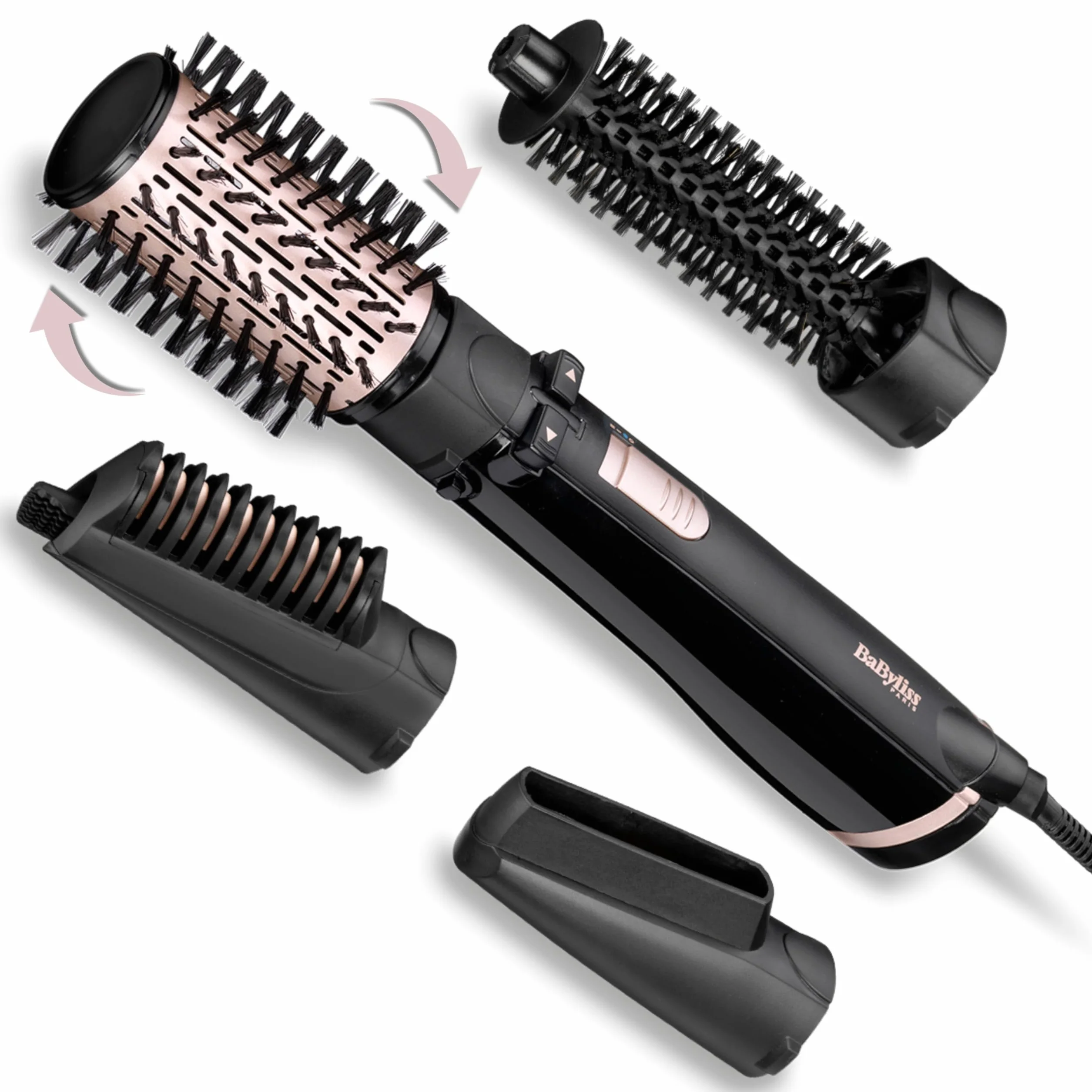 BaByliss AS200E obrotowa szczotka z gorącym powietrzem 1000 W jonowa stylizacja włosów czarna