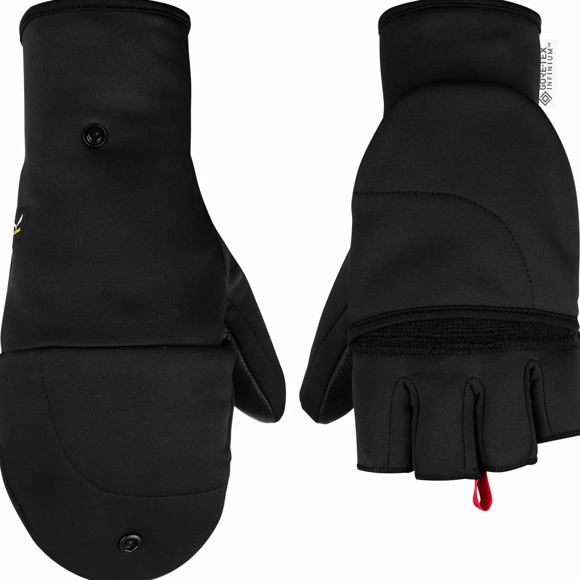Salewa Damskie rękawiczki Sesvenna Fold Back Ws Gloves, Black Out, L, 00-0000026588