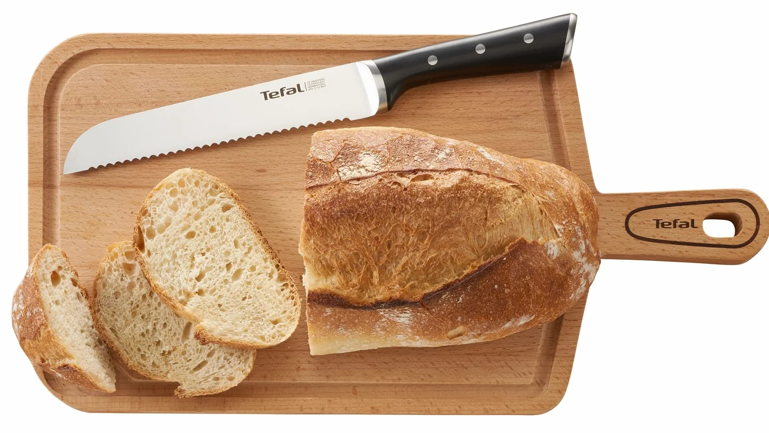 TEFAL Ice Force K2320414, Nóż do chleba, Stal nierdzewna 20 cm