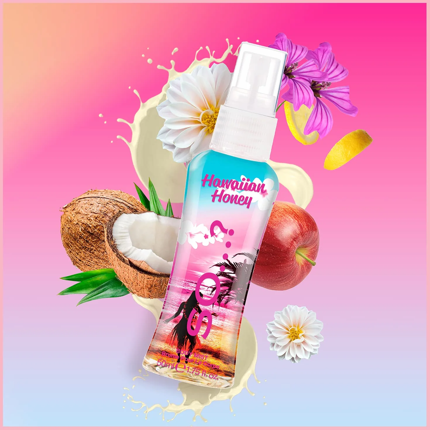So…? Escapes Grande zestaw prezentowy dla kobiet, spray do ciała (6 x 50 ml)