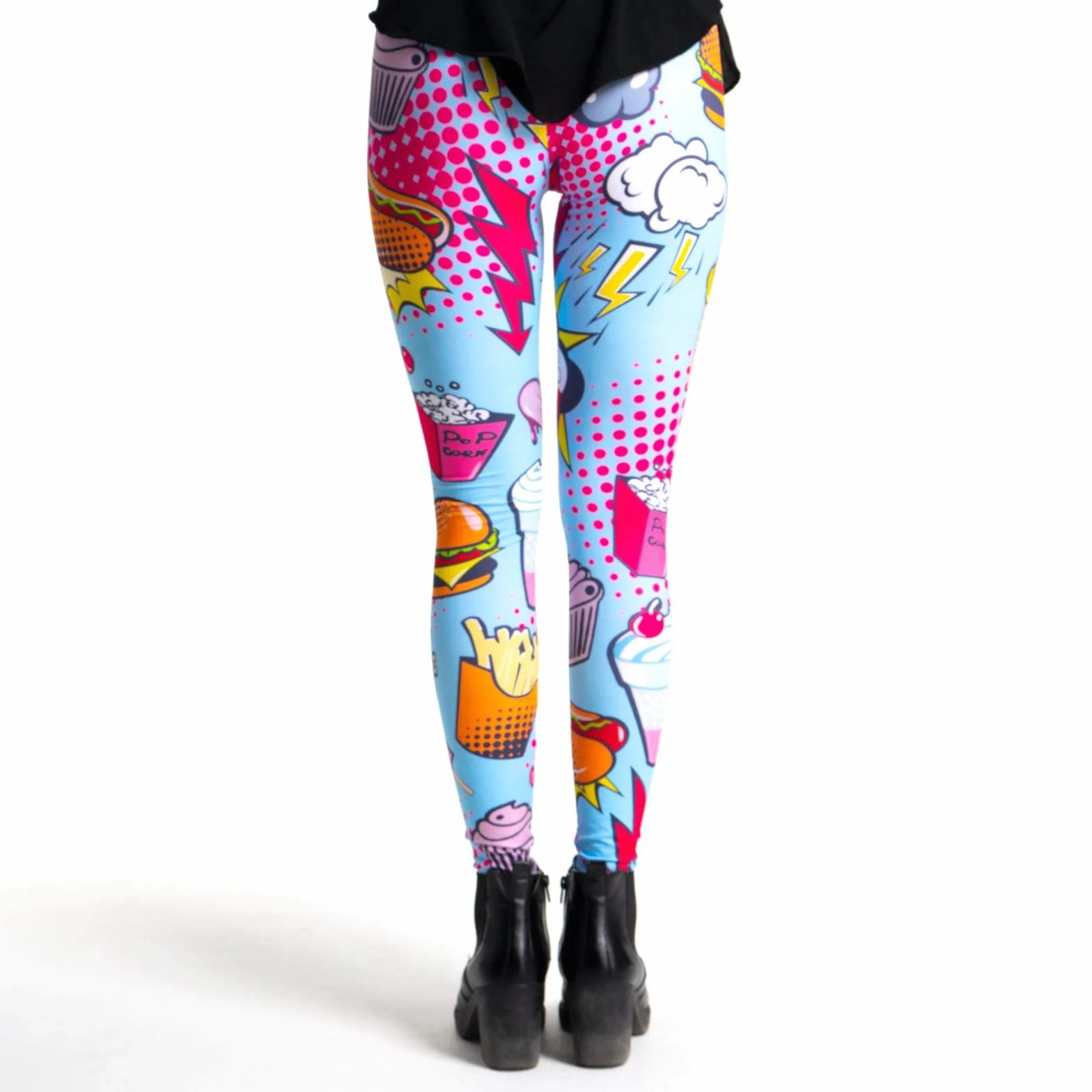 cosey bunte bedruckte Tiermuster - Legginsy panie