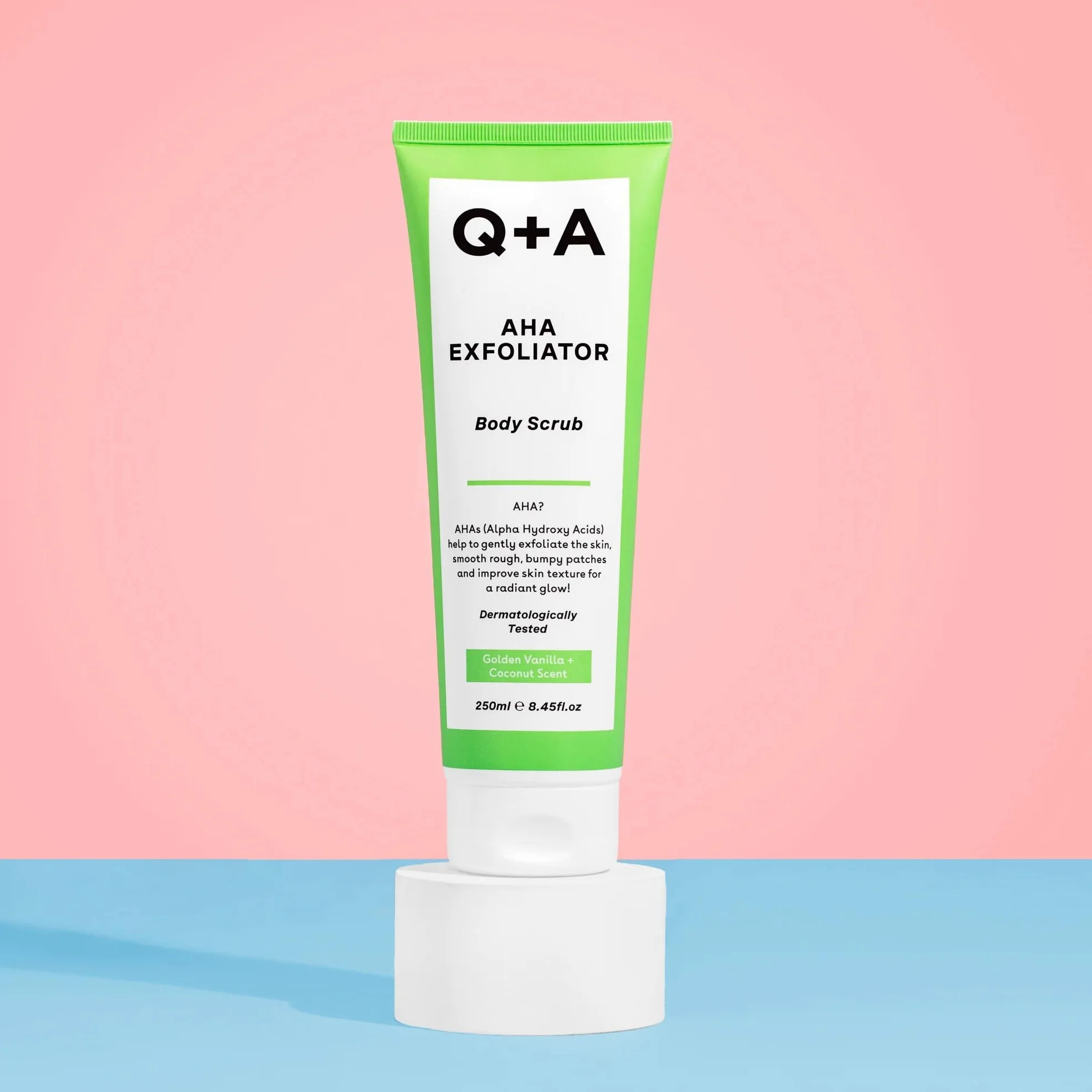 Q+A AHA peeling do ciała i balsam do ciała z kwasem salicylowym