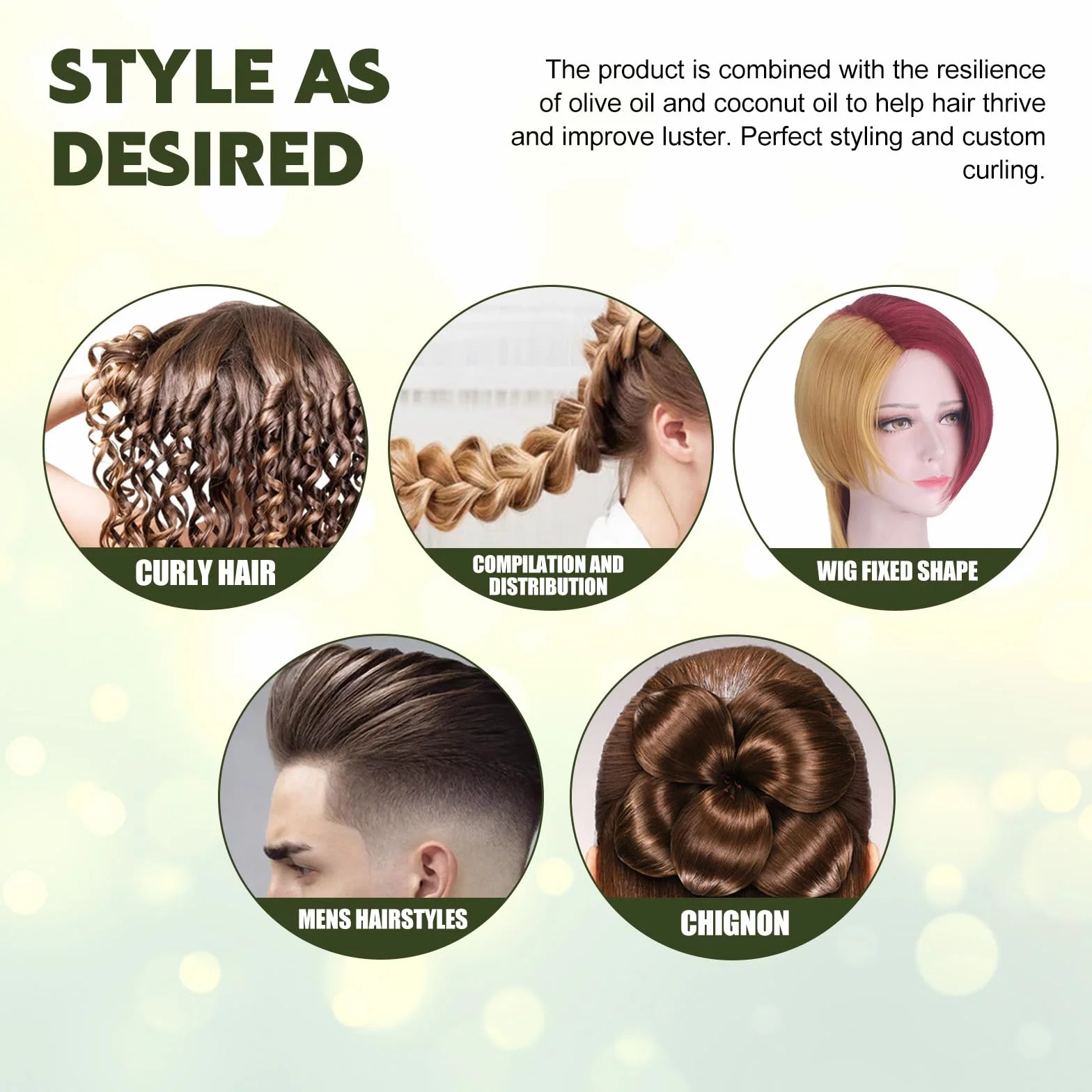 Mousse Hair Styling Curling Mousse, 60 ml, pianka do stylizacji loków, pianka nawilżająca, pianka do stylizacji włosów, 2