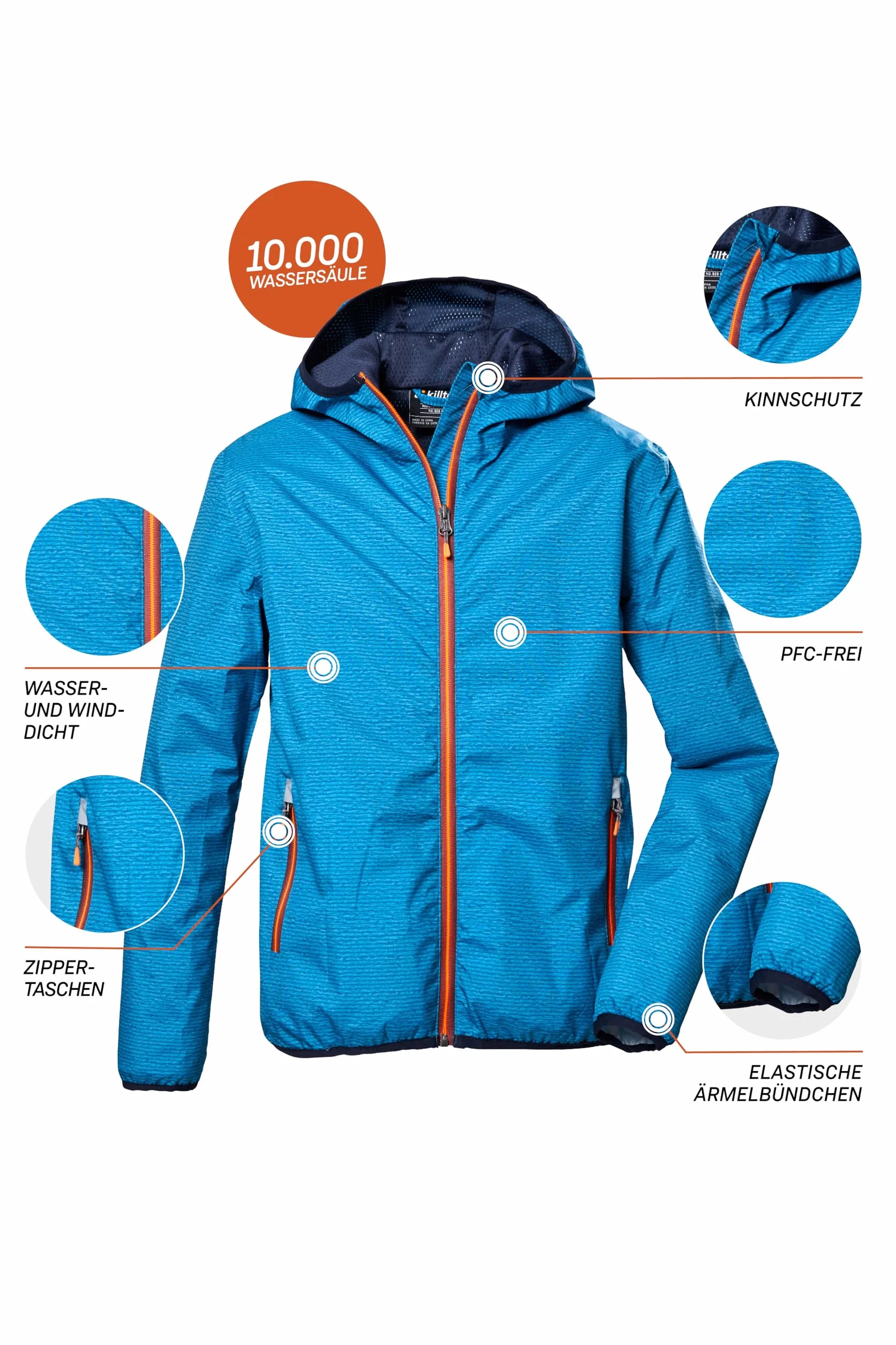 Killtec Funkcjonalna kurtka/kurtka outdoorowa z kapturem Boy´s KOS 279 BYS JCKT