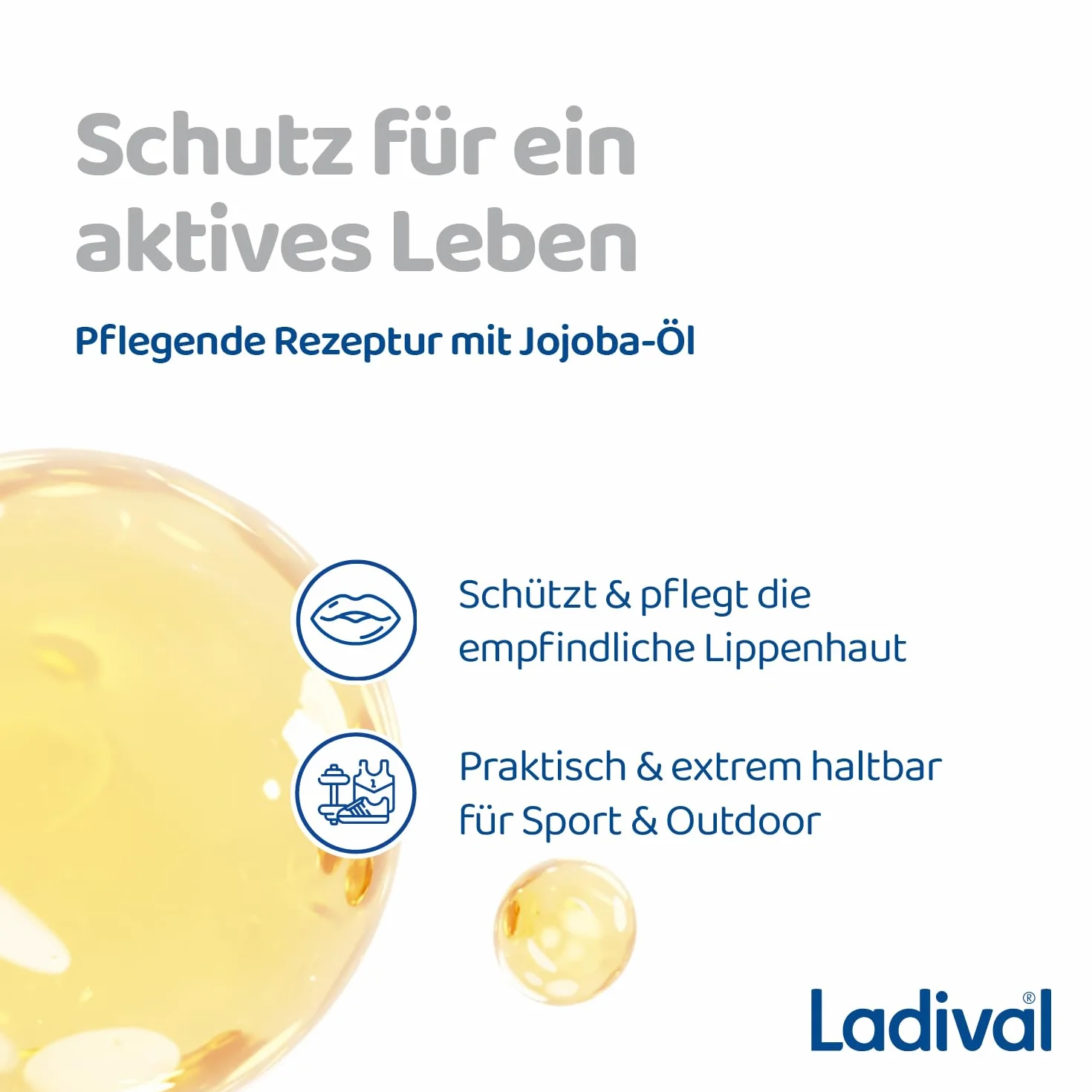 Ladival krem przeciwsłoneczny do ust LSF 50+ ochrona UVA UVB wodoodporny 4,8 g