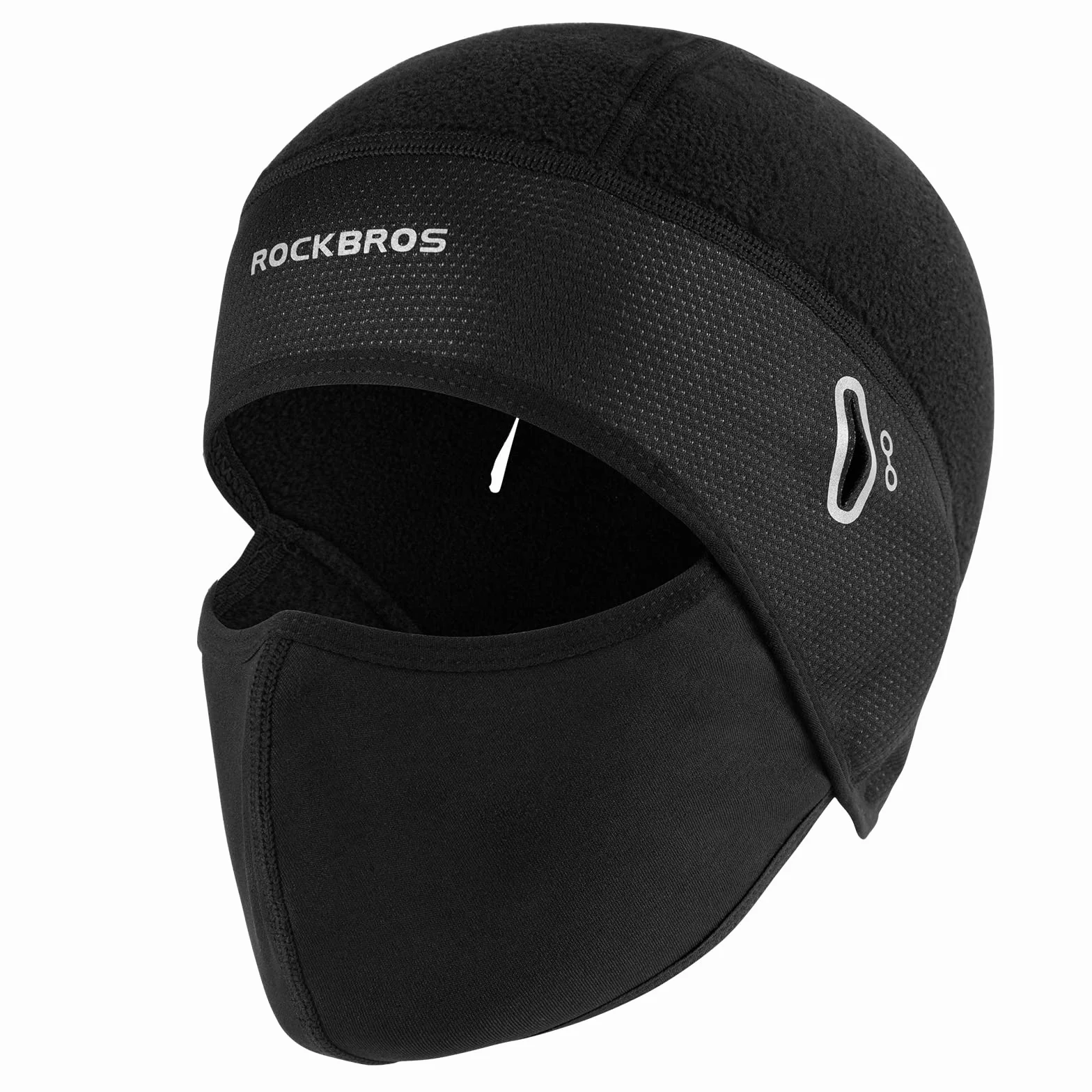 ROCKBROS zimowa termiczna wiatroszczelna czapka kolarska, czapka z maską pod kaskiem dla mężczyzn, kobiet, motocykli, biegów narciarskich