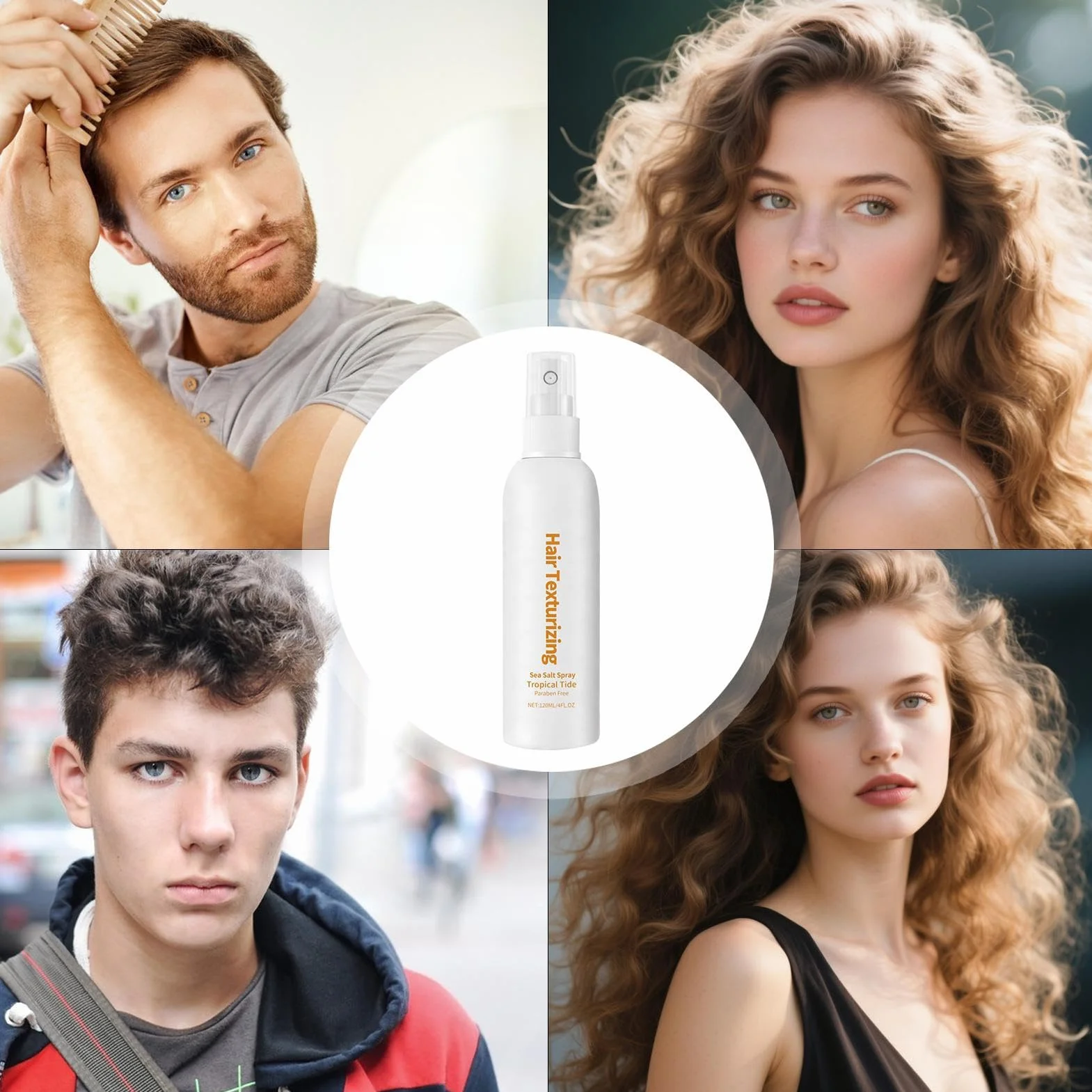 spray z sol? morsk?, spray obj?to?ciowy do w?osów, przeno?ny szampon do piel?gnacji skóry g?owy, naturalny suchy szampon, delikatna i formu?a, przeno?ny i wygodny, 120 ml, do