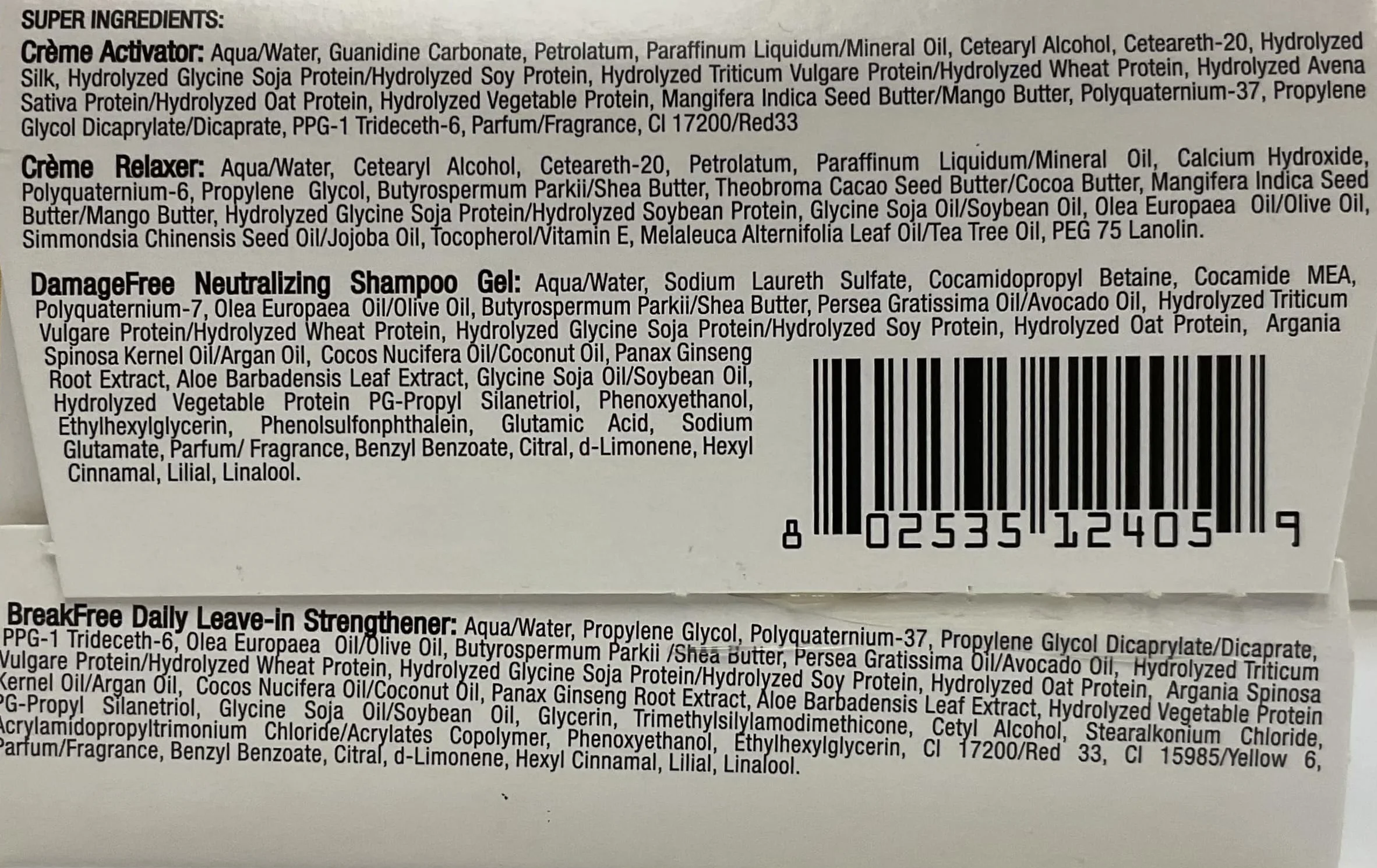 Profectiv Mega Growth No-Lye 1 Touch Up Relaxer Kit Super