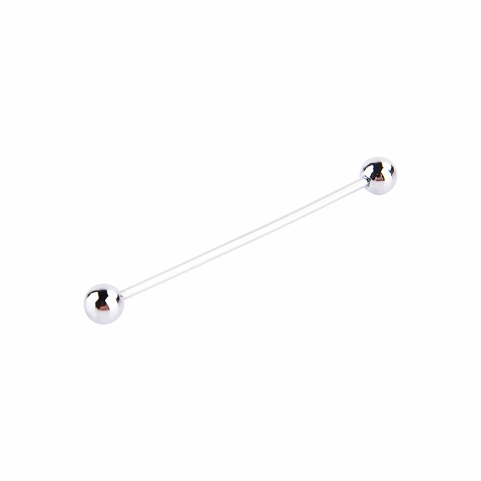 2 sztuki broszki wesele urodziny impreza 6 cm, Decor kołnierzyk koszuli mężczyźni srebrna igła do krawata Stud Barbell zapięcie broszka