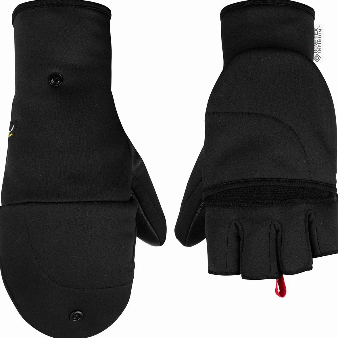Salewa Damskie rękawiczki Sesvenna Fold Back Ws Gloves, Black Out, L, 00-0000026588