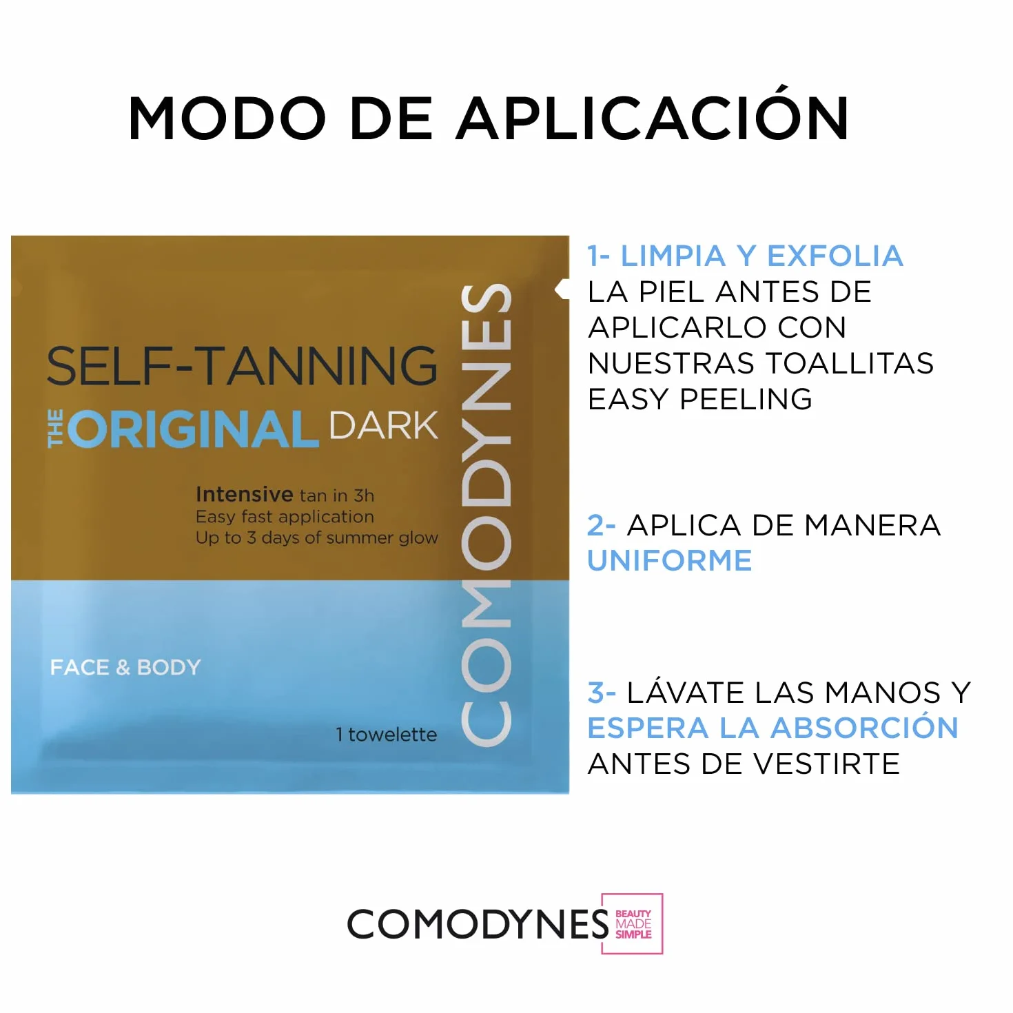 Comodynes Self-tanning Intensive & Fast Bronzing 8 Uds Mujer